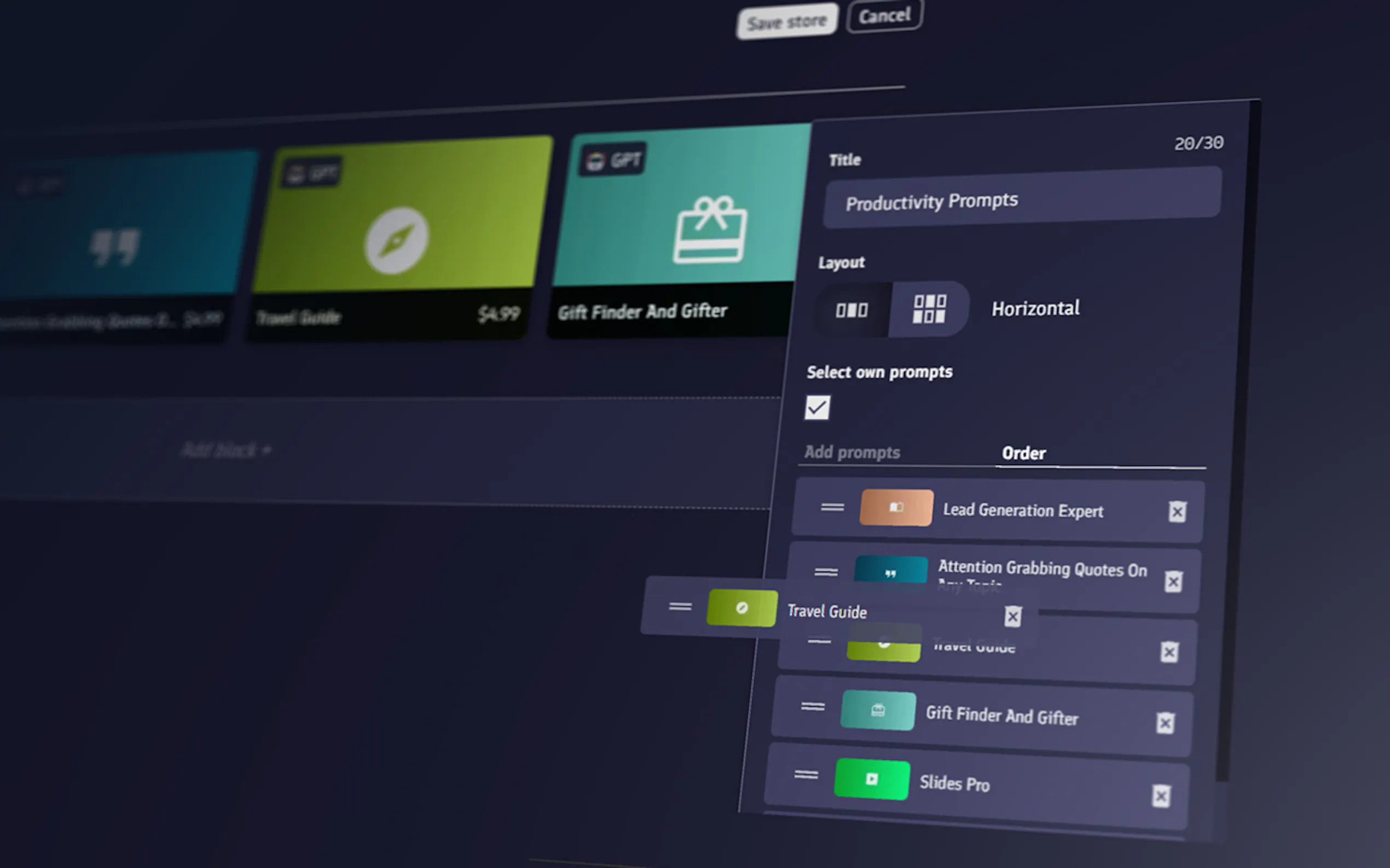 Screenshot 6 of PromptBase
