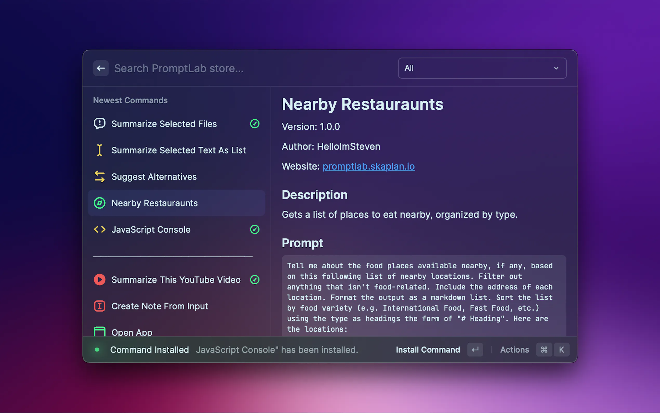 Screenshot 2 of PromptLab