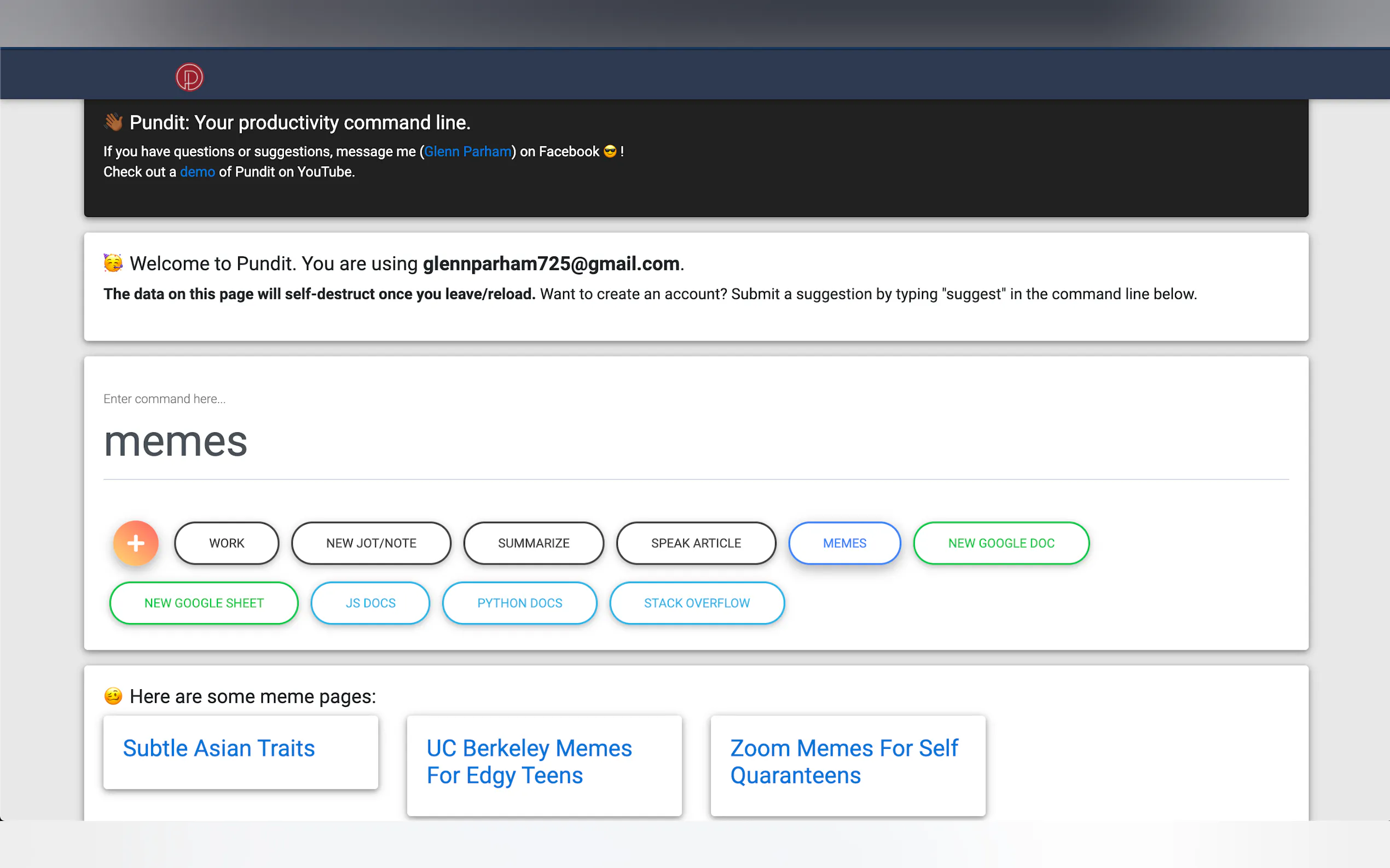 Screenshot 5 of Pundit – Productivity Command Line
