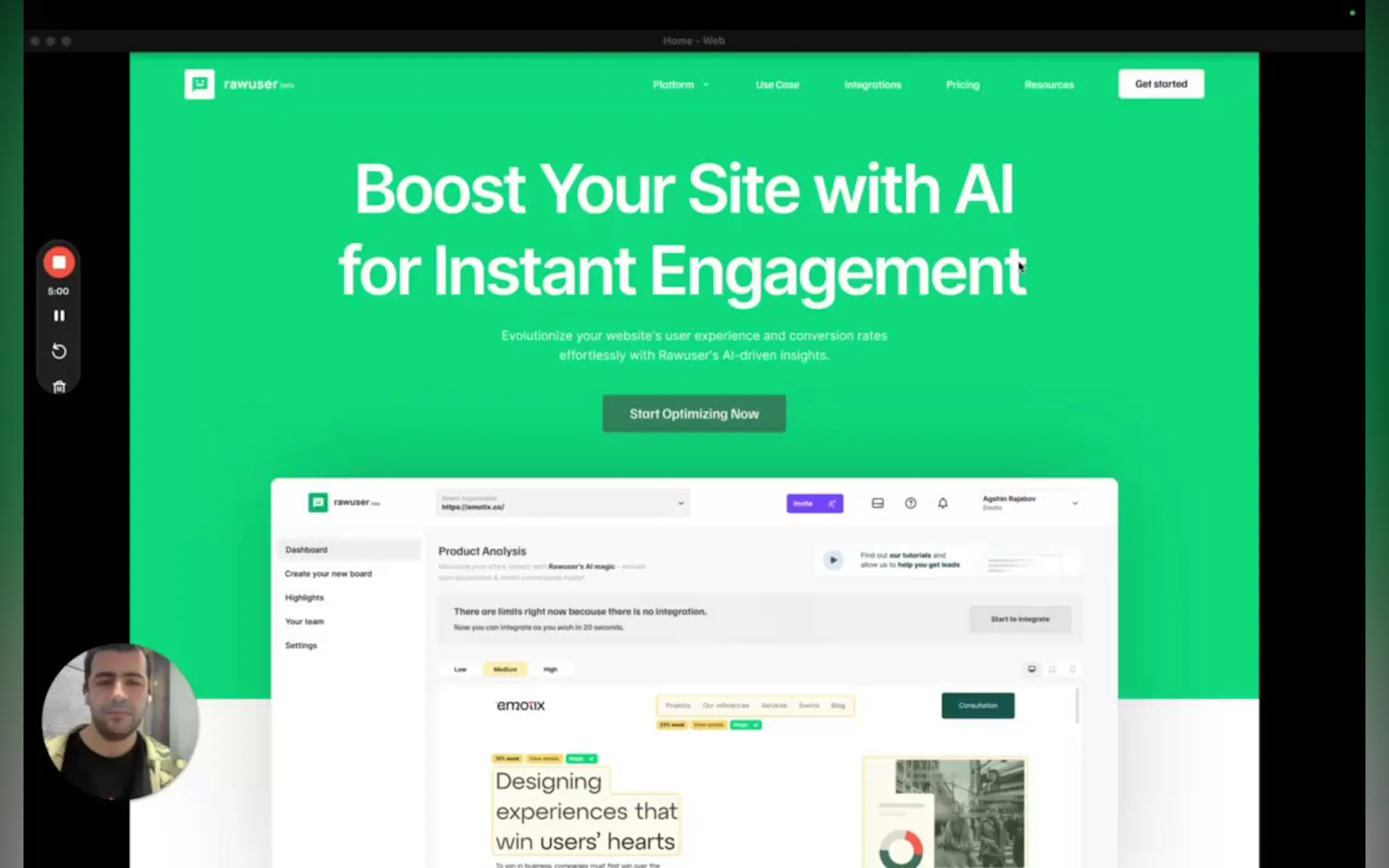 RawuserAI - Transform Your Website