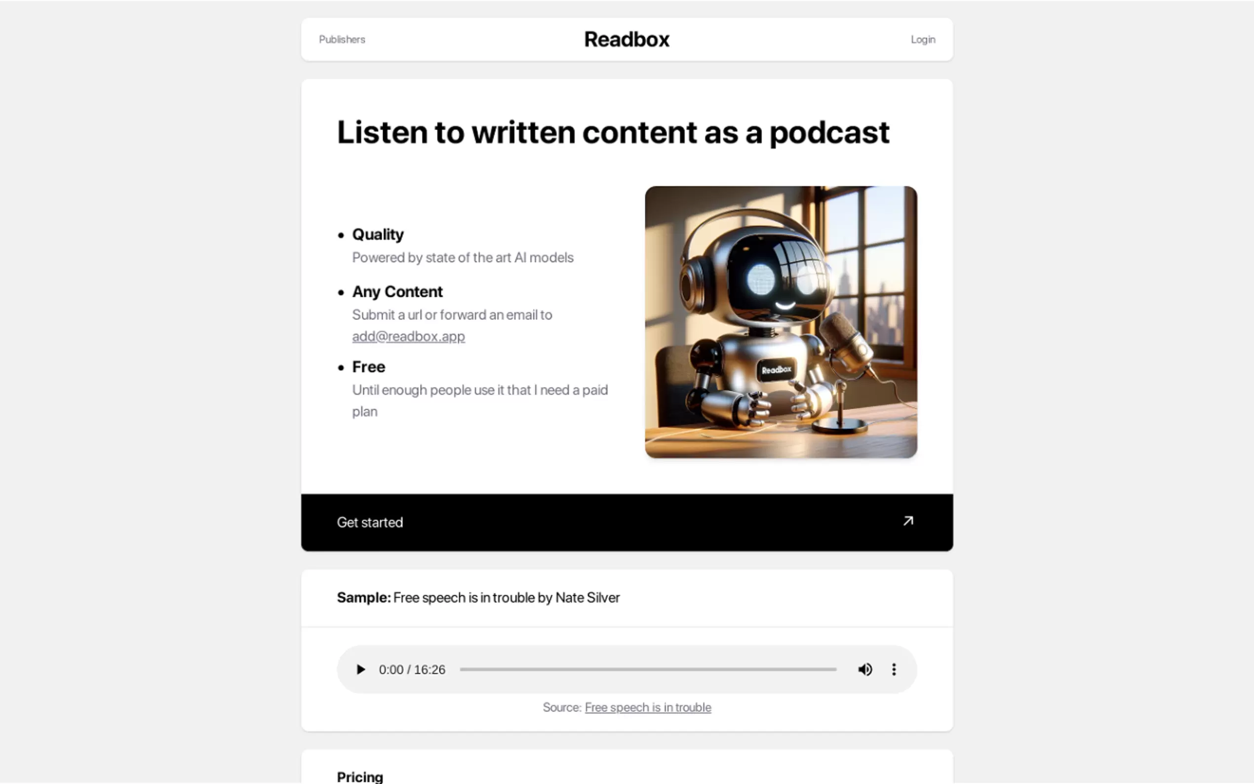 Readbox