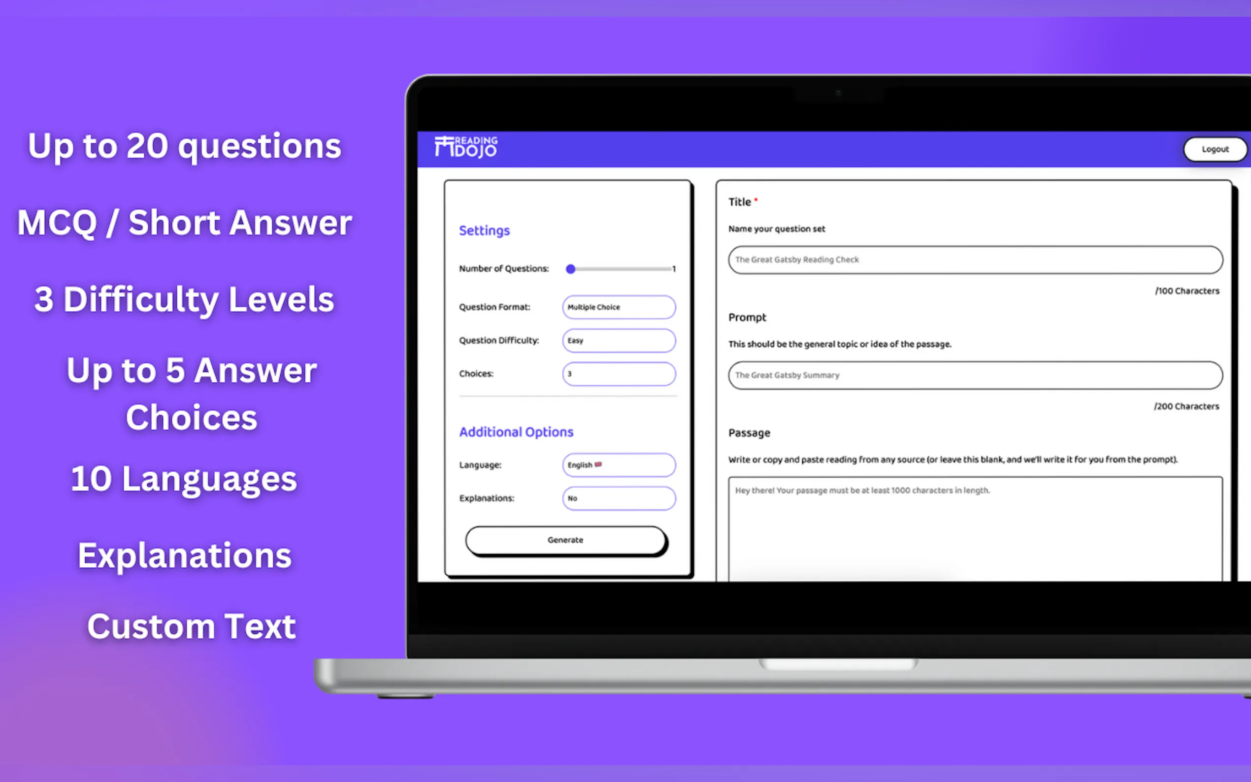 Screenshot 2 of ReadingDojo