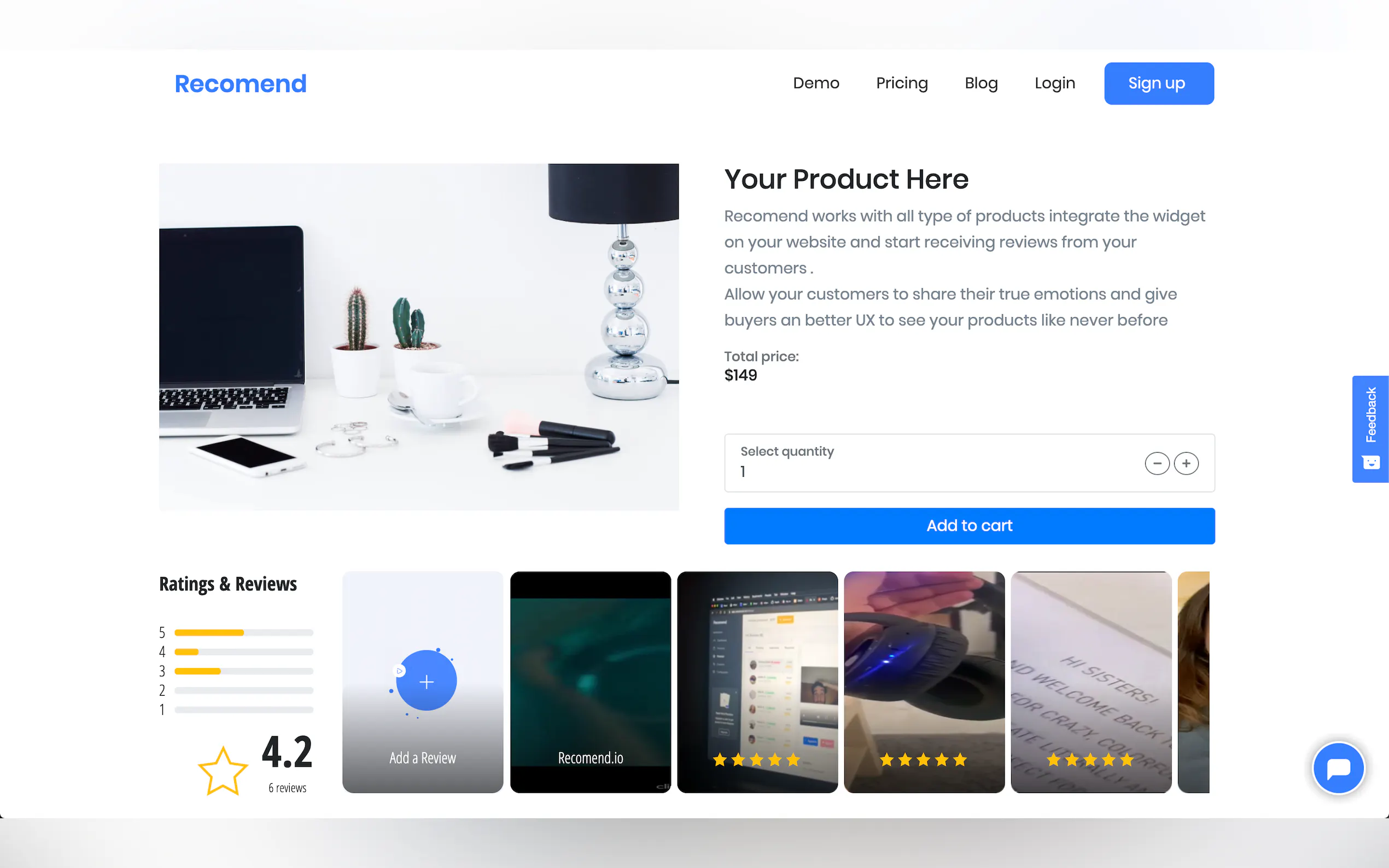 Screenshot 3 of Recomend | Video Reviews For E-Commerce