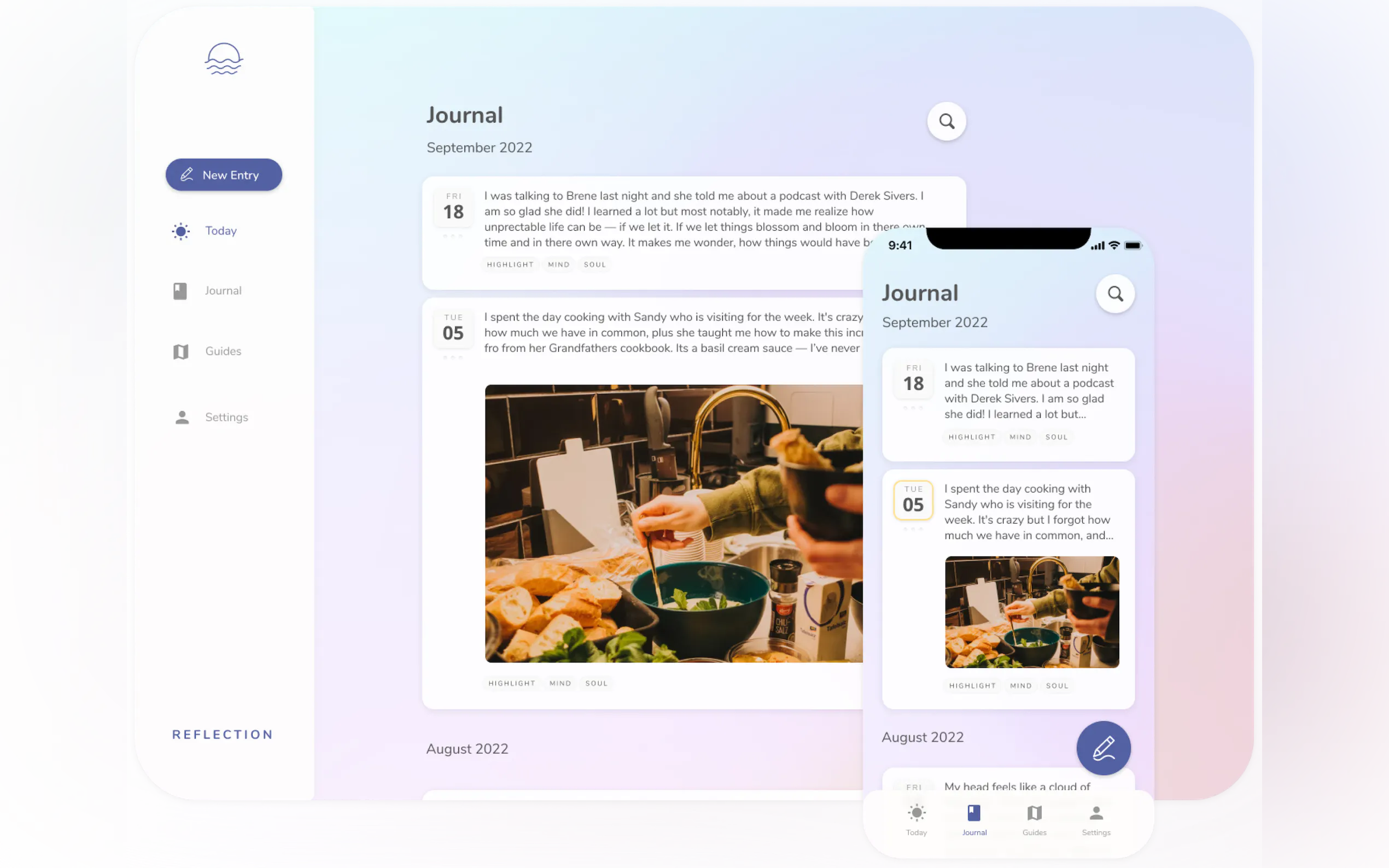 Screenshot 3 of Reflection.app Guided Journal