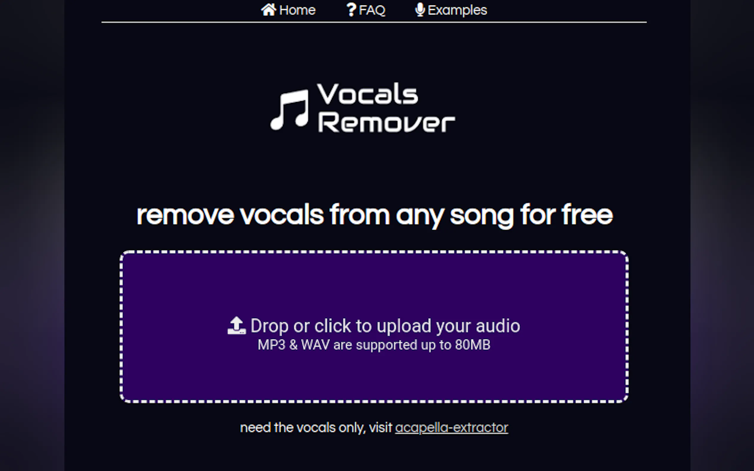 Remove Vocals