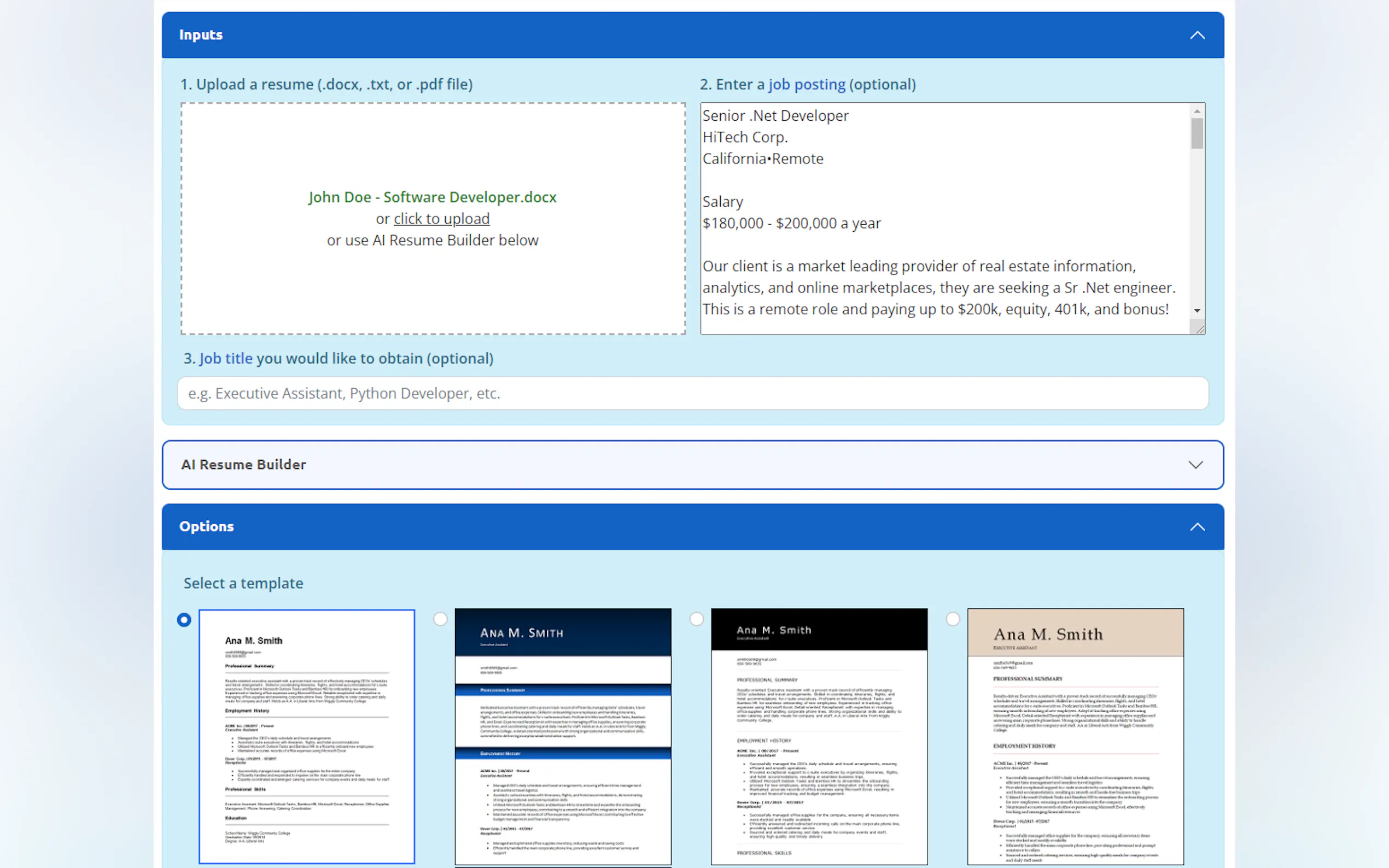 Screenshot 2 of ResumeOptimizerPro