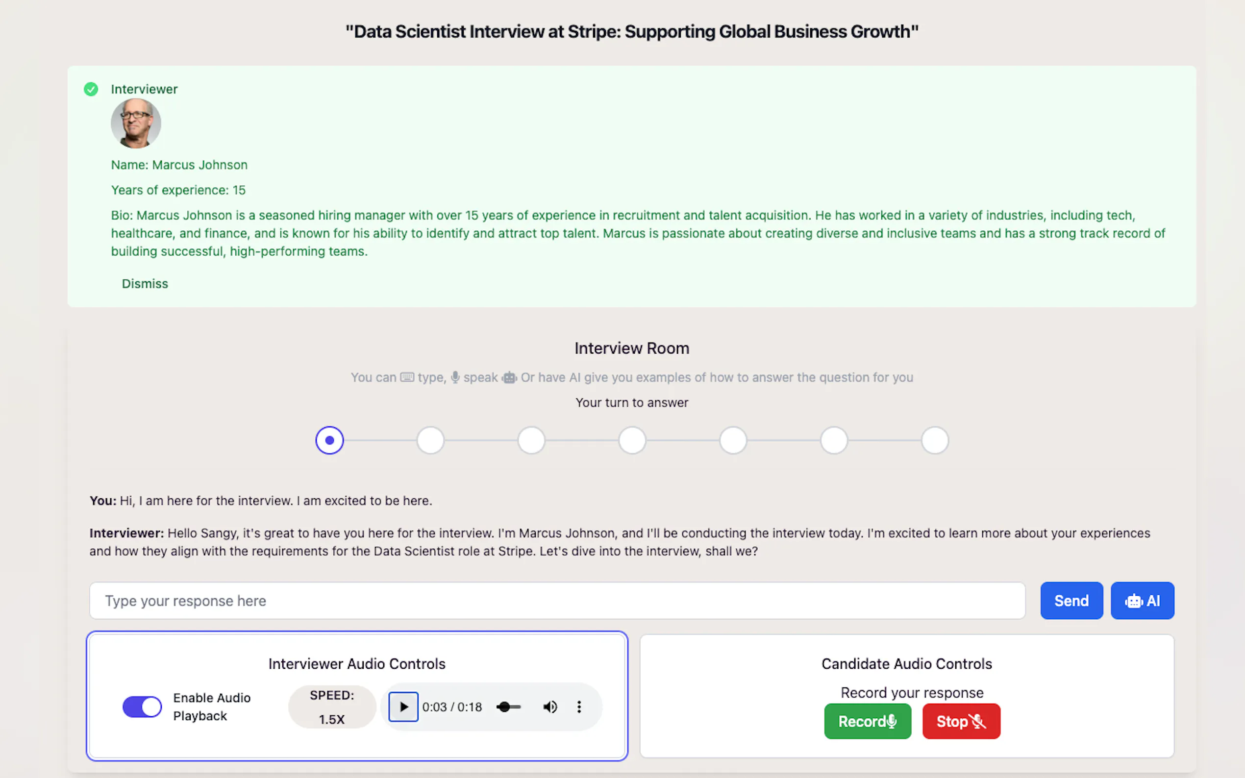 Screenshot 3 of RightJoin AI Mock Interviews