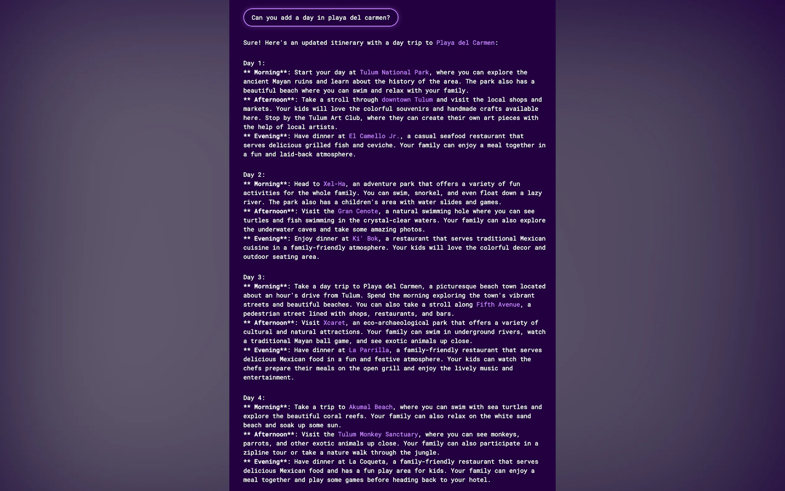 Screenshot 5 of RoamAround.io, ChatGPT travel planner