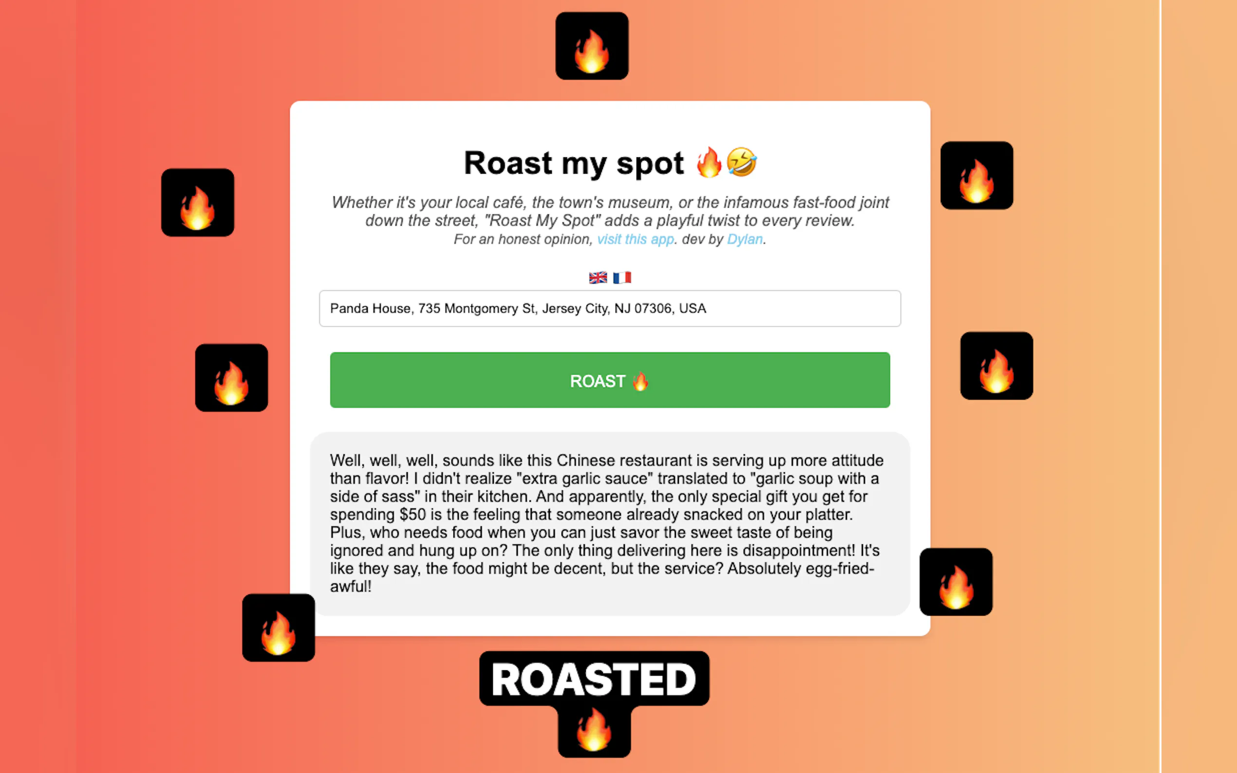 Screenshot 2 of Roast My Spot