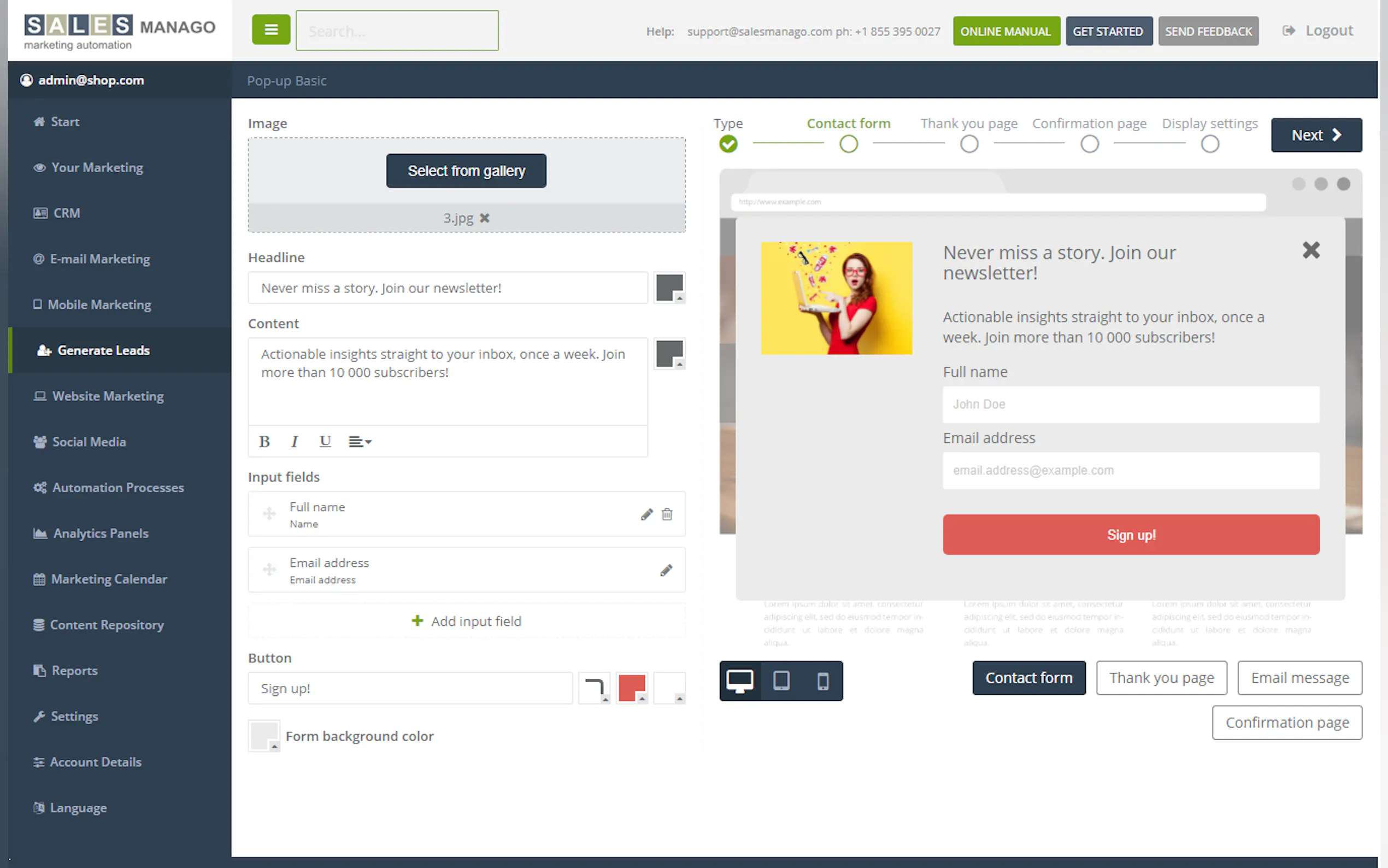 Screenshot 5 of SALESmanago