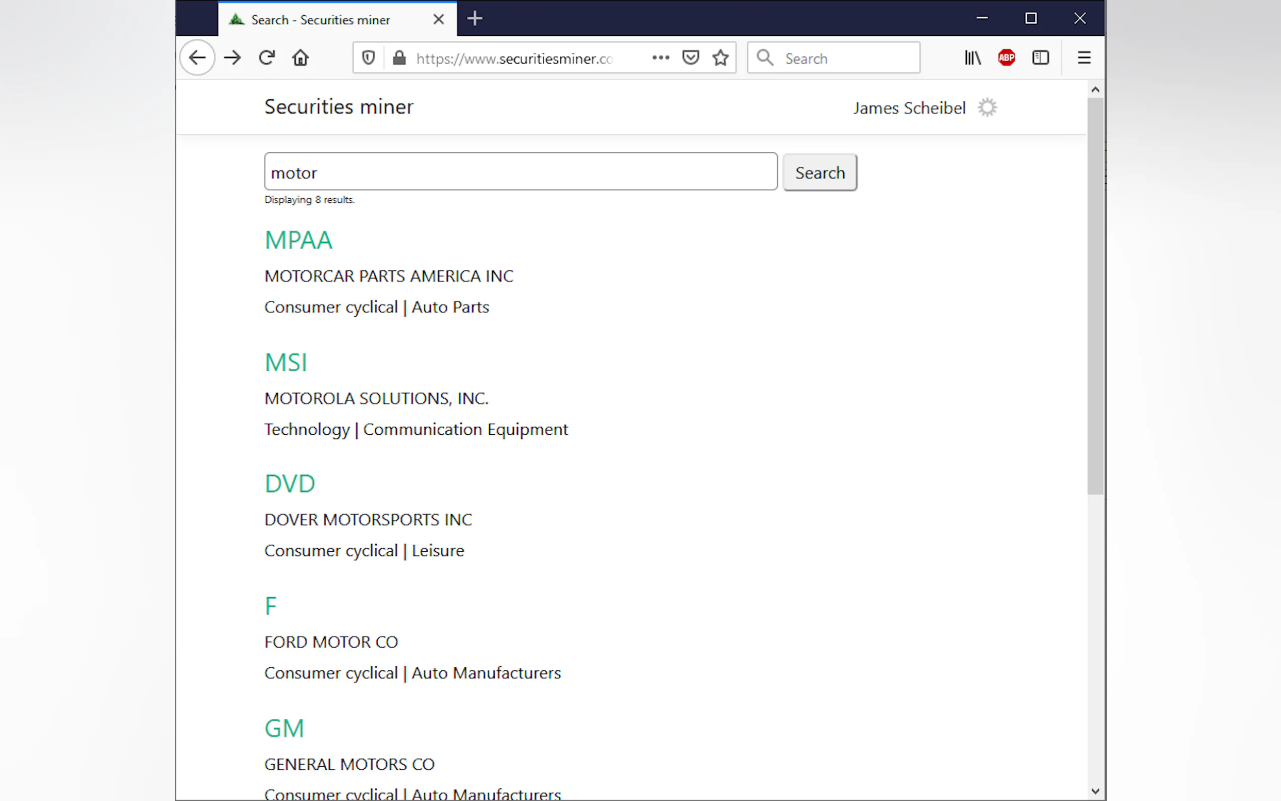 Screenshot 2 of Securities Miner