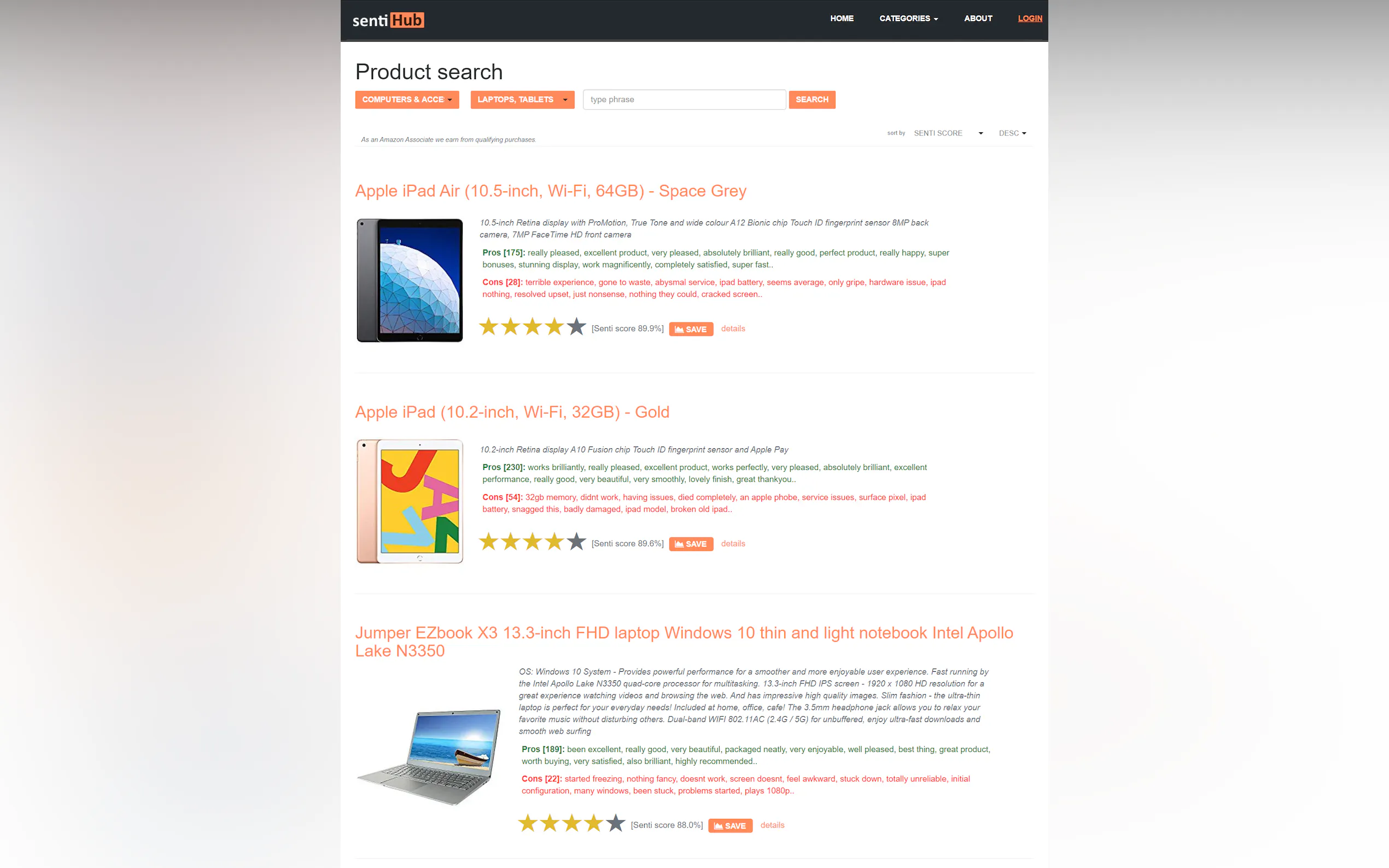 sentiHub.com