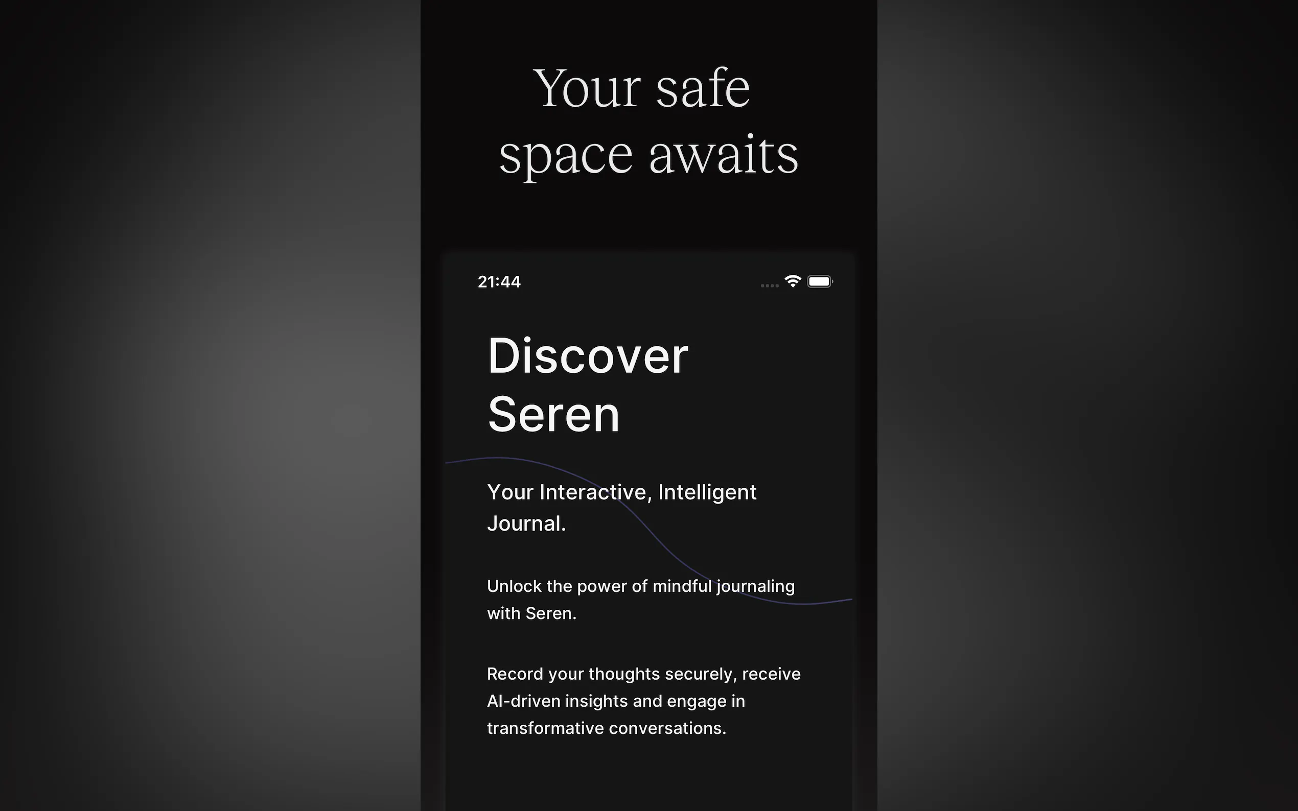 Screenshot 2 of Seren: AI Chat Journal