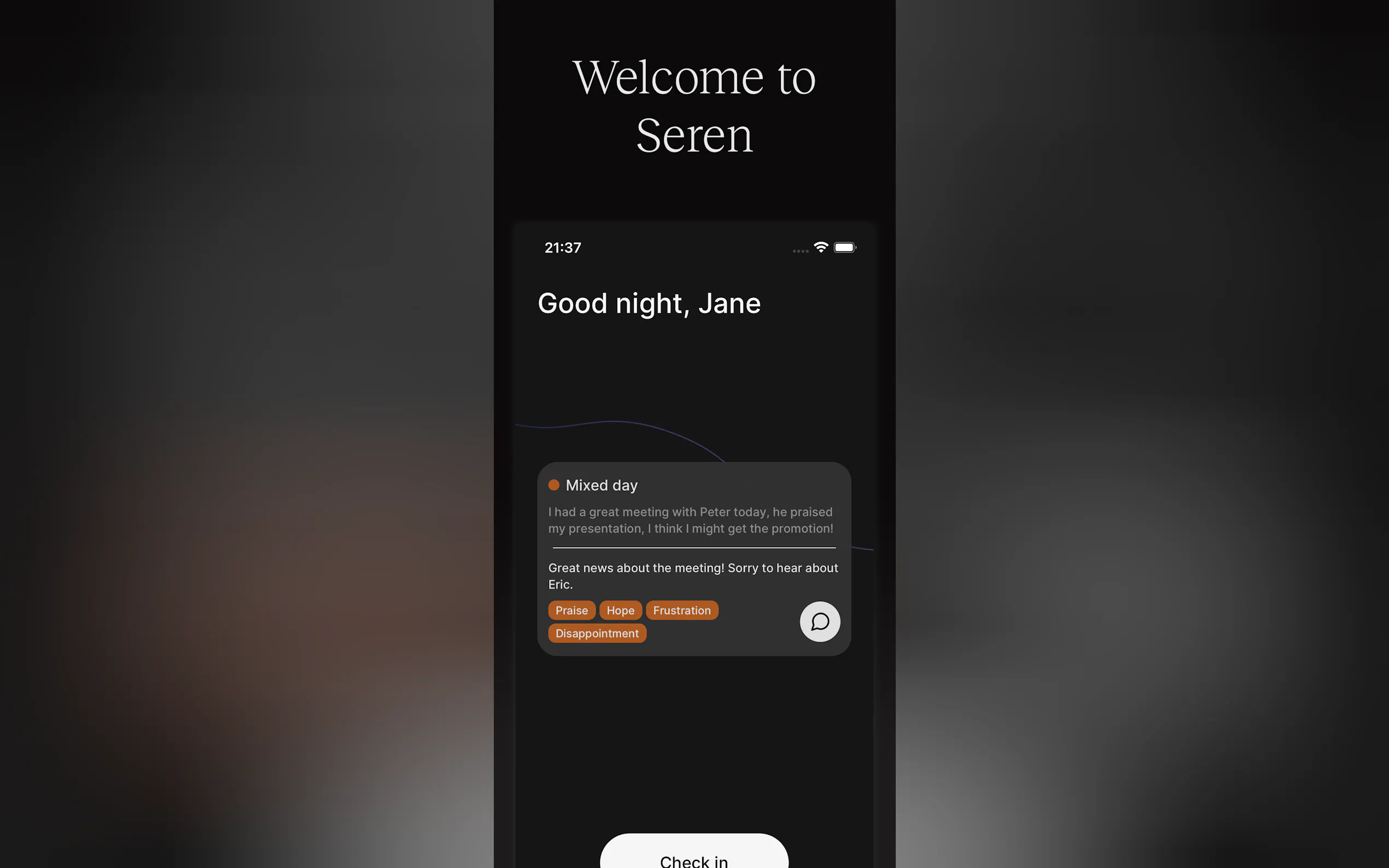 Screenshot 4 of Seren: AI Chat Journal
