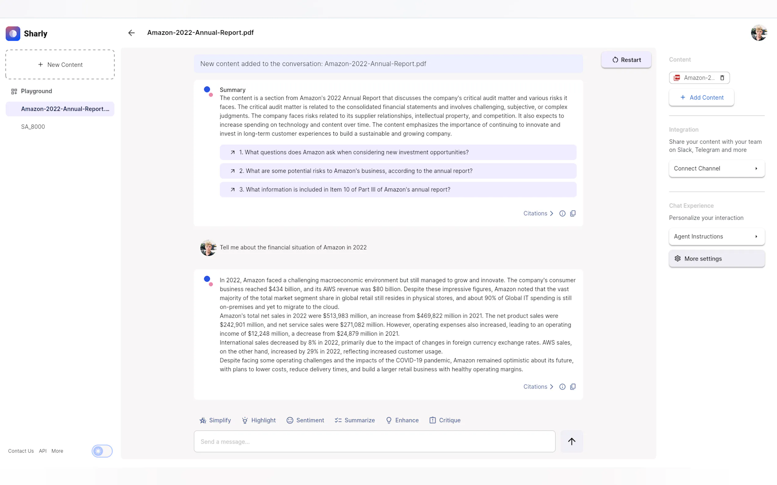 Screenshot 2 of Sharly AI