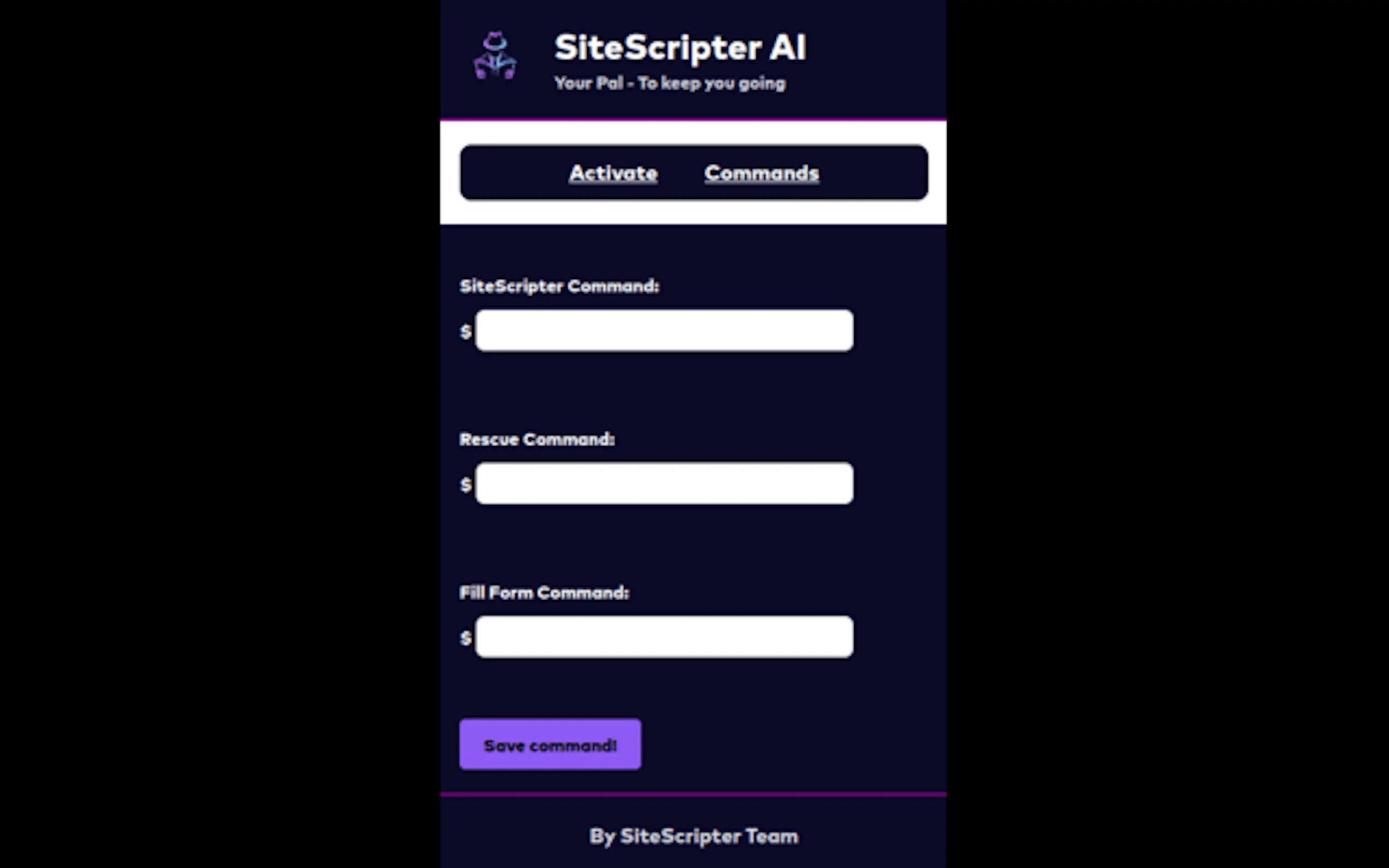 Screenshot 4 of Sitescripter