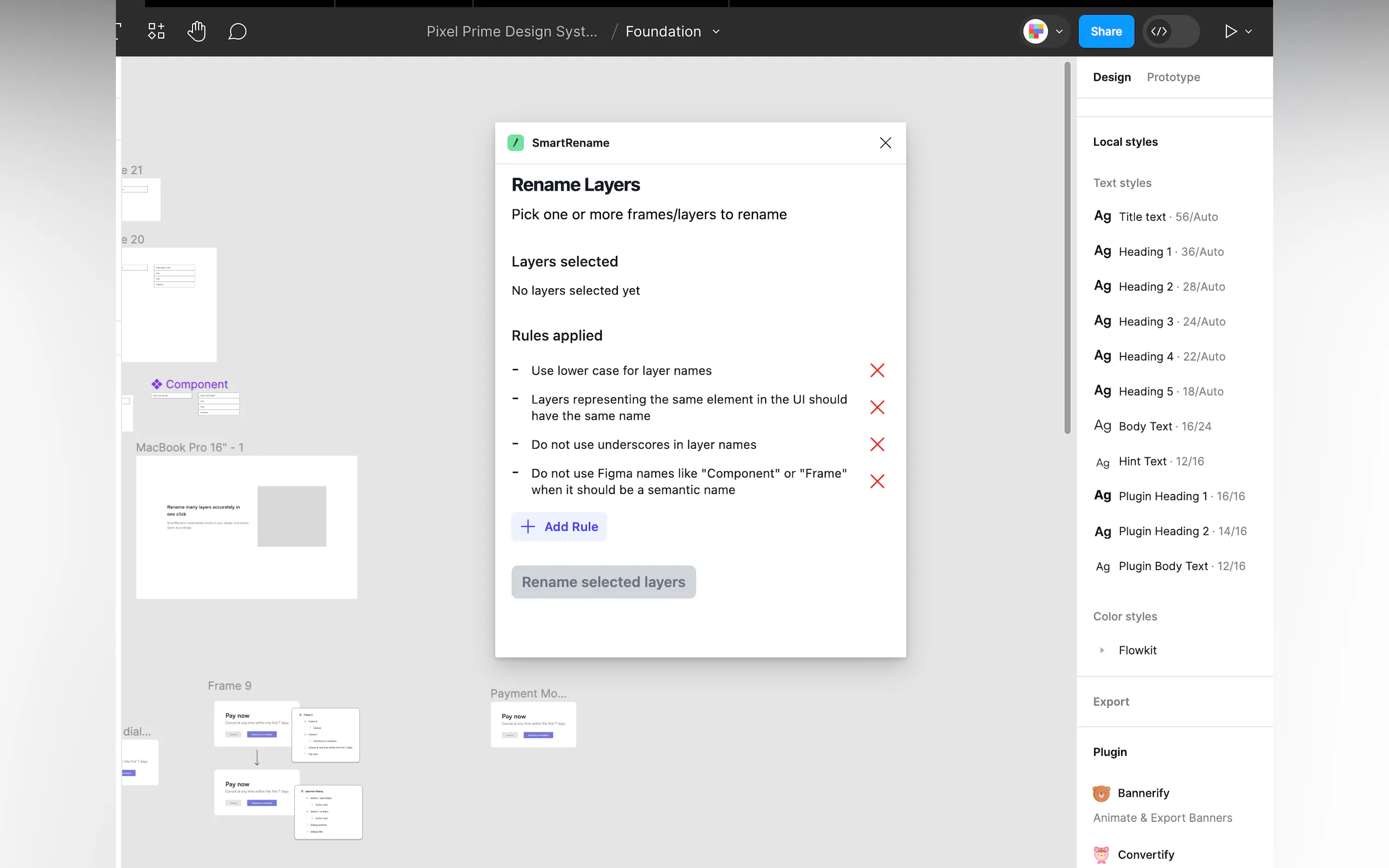 Screenshot 3 of SmartRename for Figma
