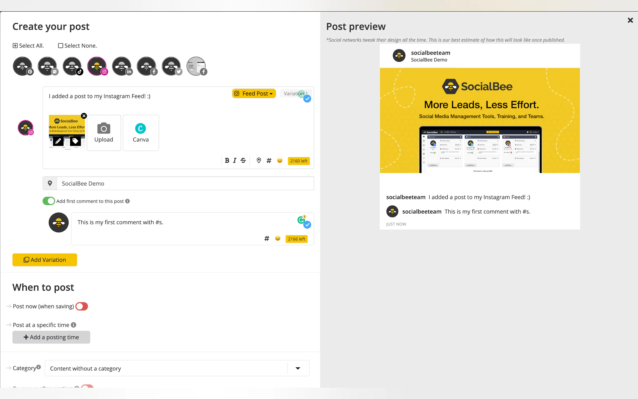 Screenshot 2 of SocialBee