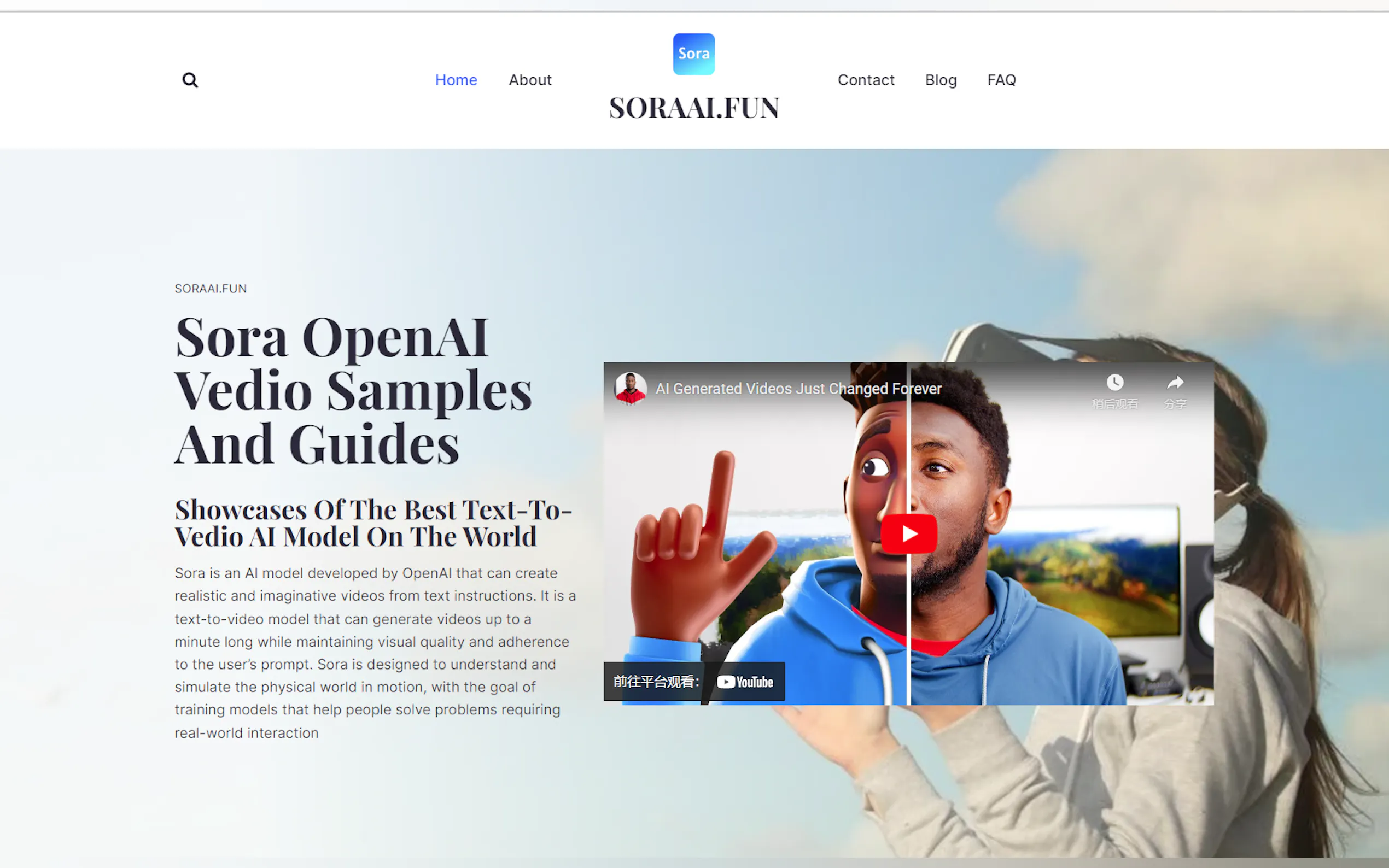 Sora OpenAI Vedio Samples And Guides