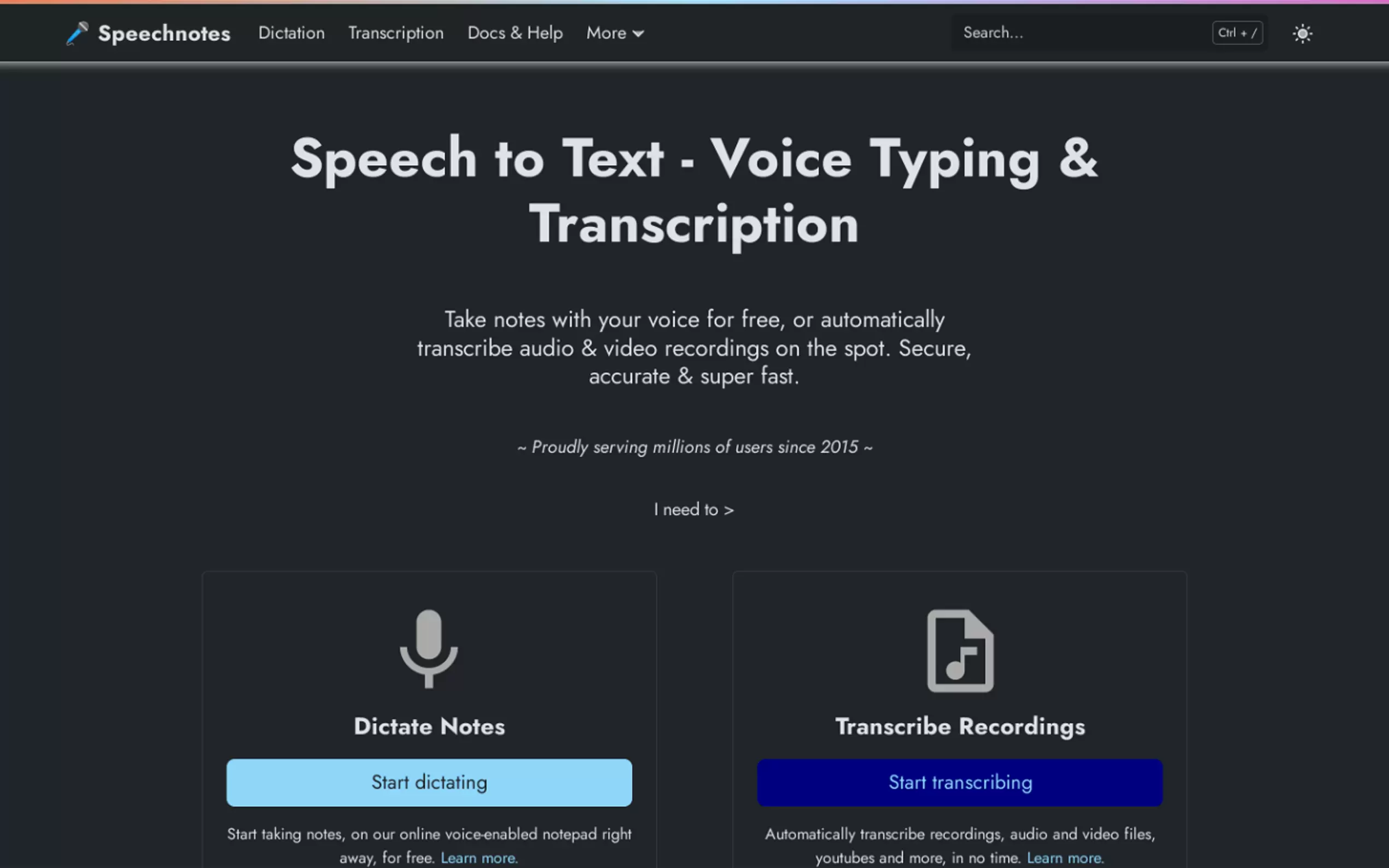 Speechnotes