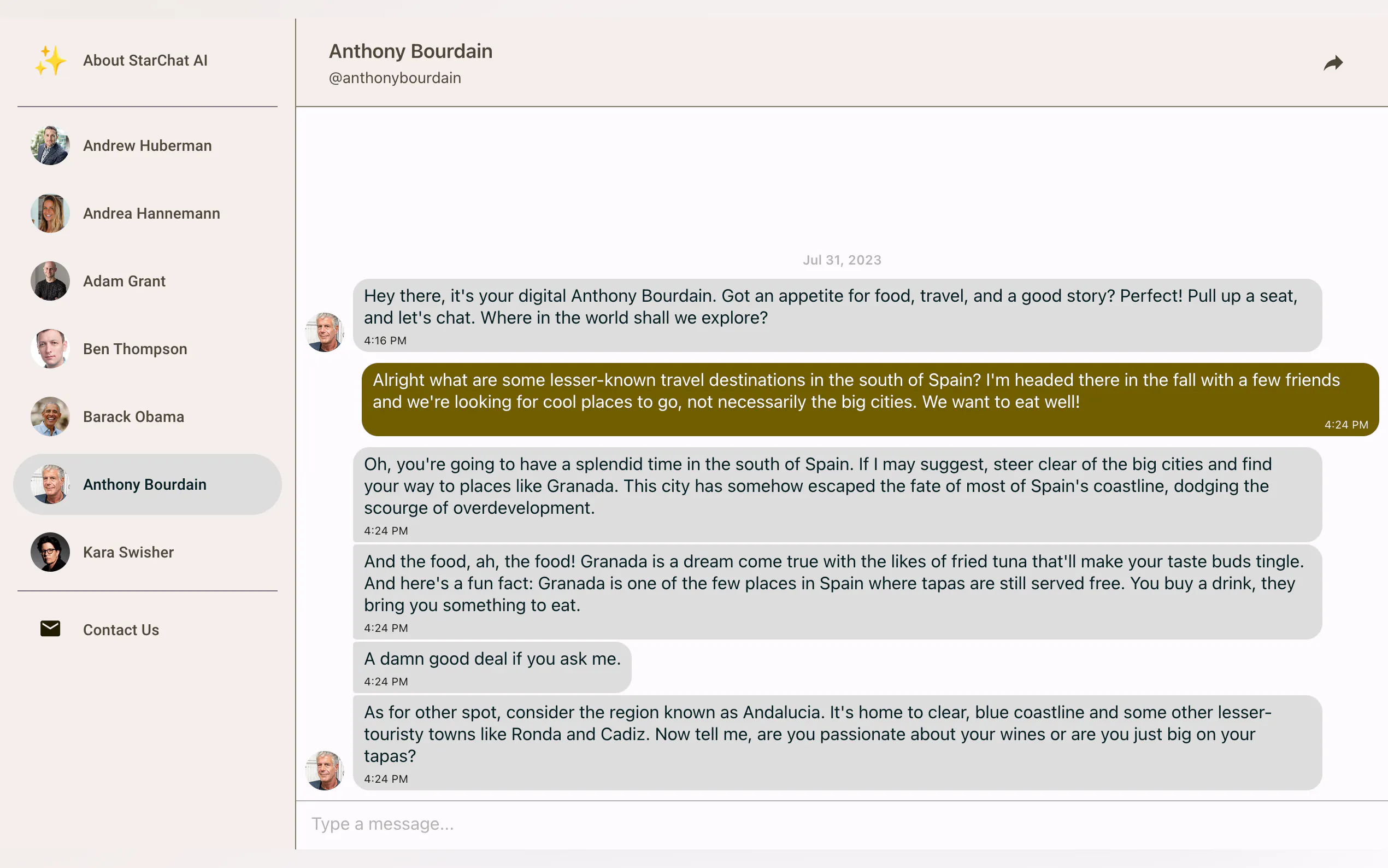 Screenshot 3 of StarChat AI