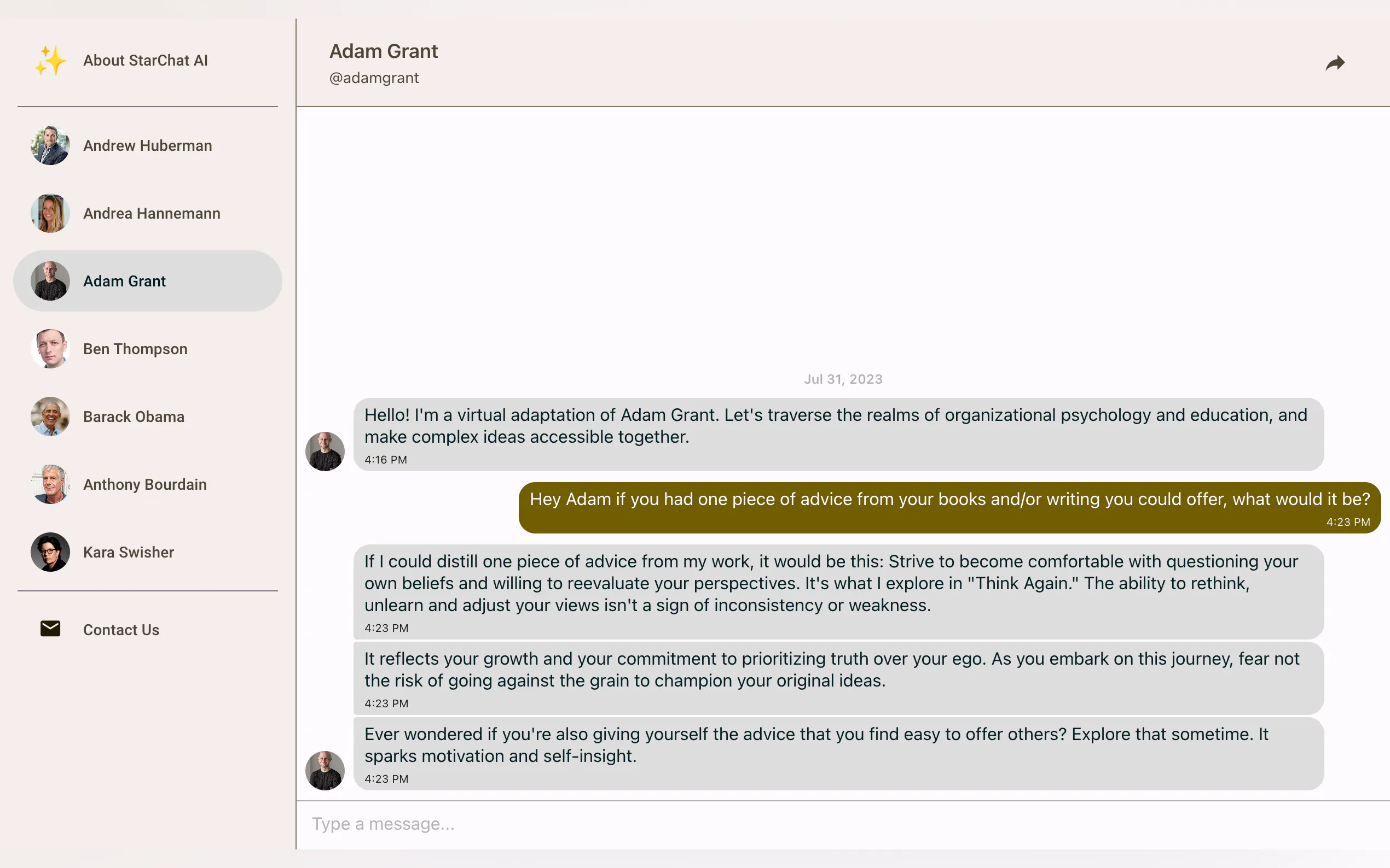Screenshot 4 of StarChat AI