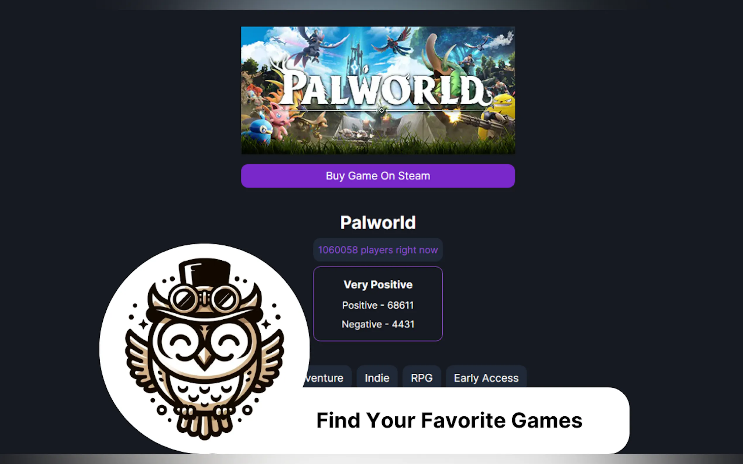 Screenshot 2 of SteamPulse