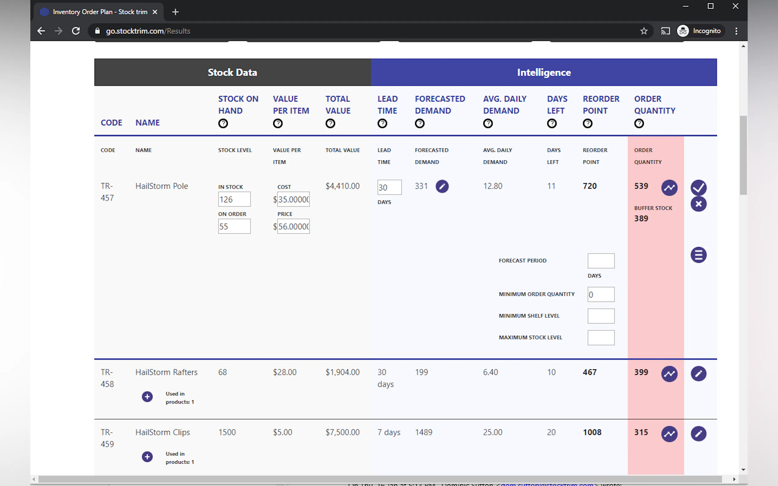 Screenshot 2 of StockTrim