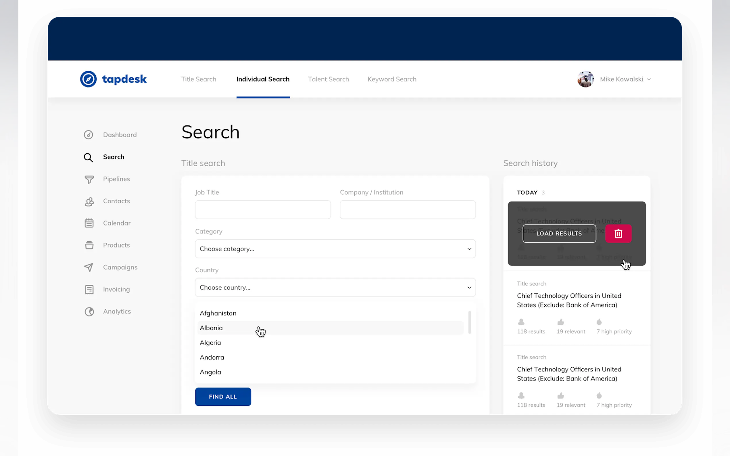 Screenshot 2 of Tapdesk CRM