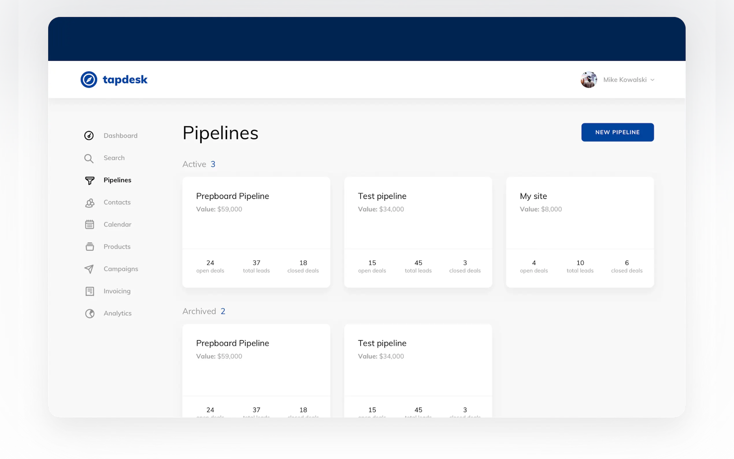 Screenshot 4 of Tapdesk CRM