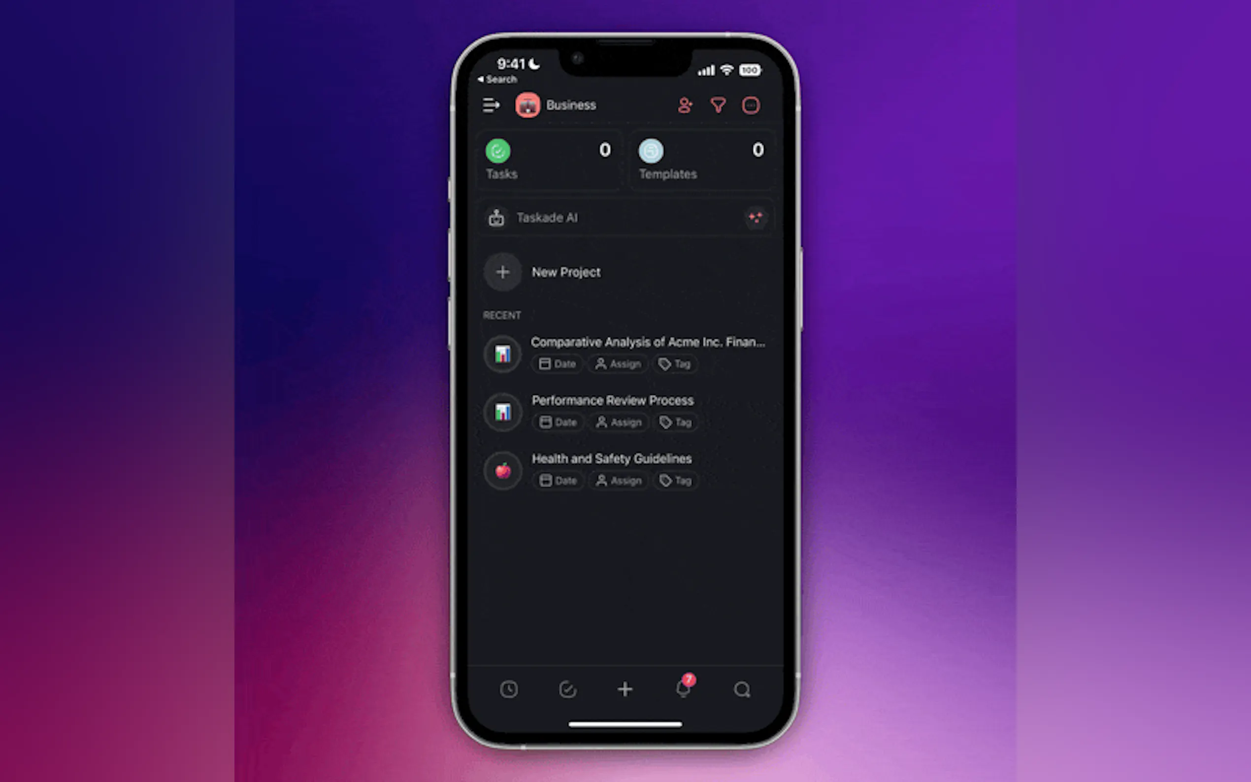 Taskade AI Mobile: Supercharge Workflows