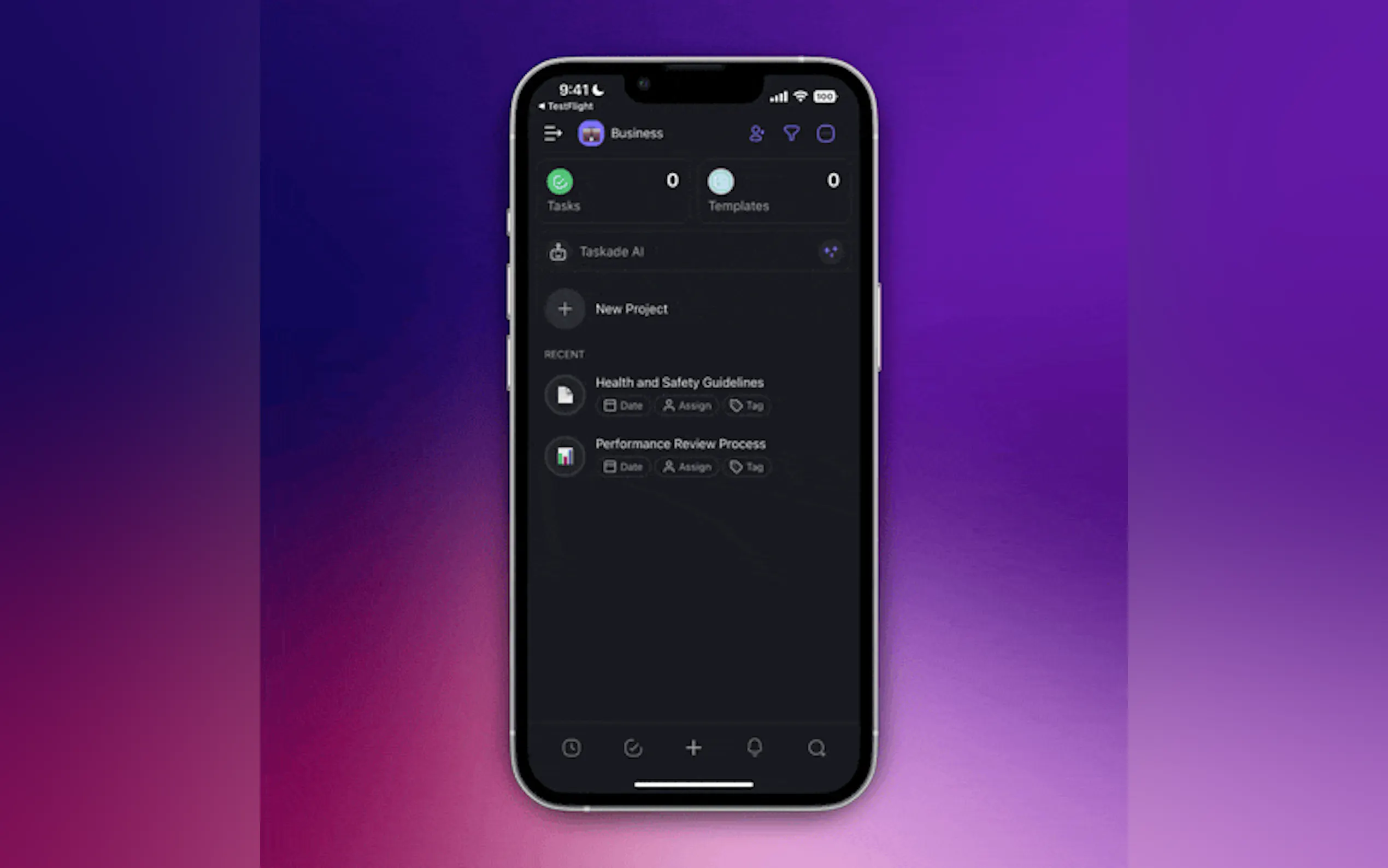 Screenshot 3 of Taskade AI Mobile: Supercharge Workflows