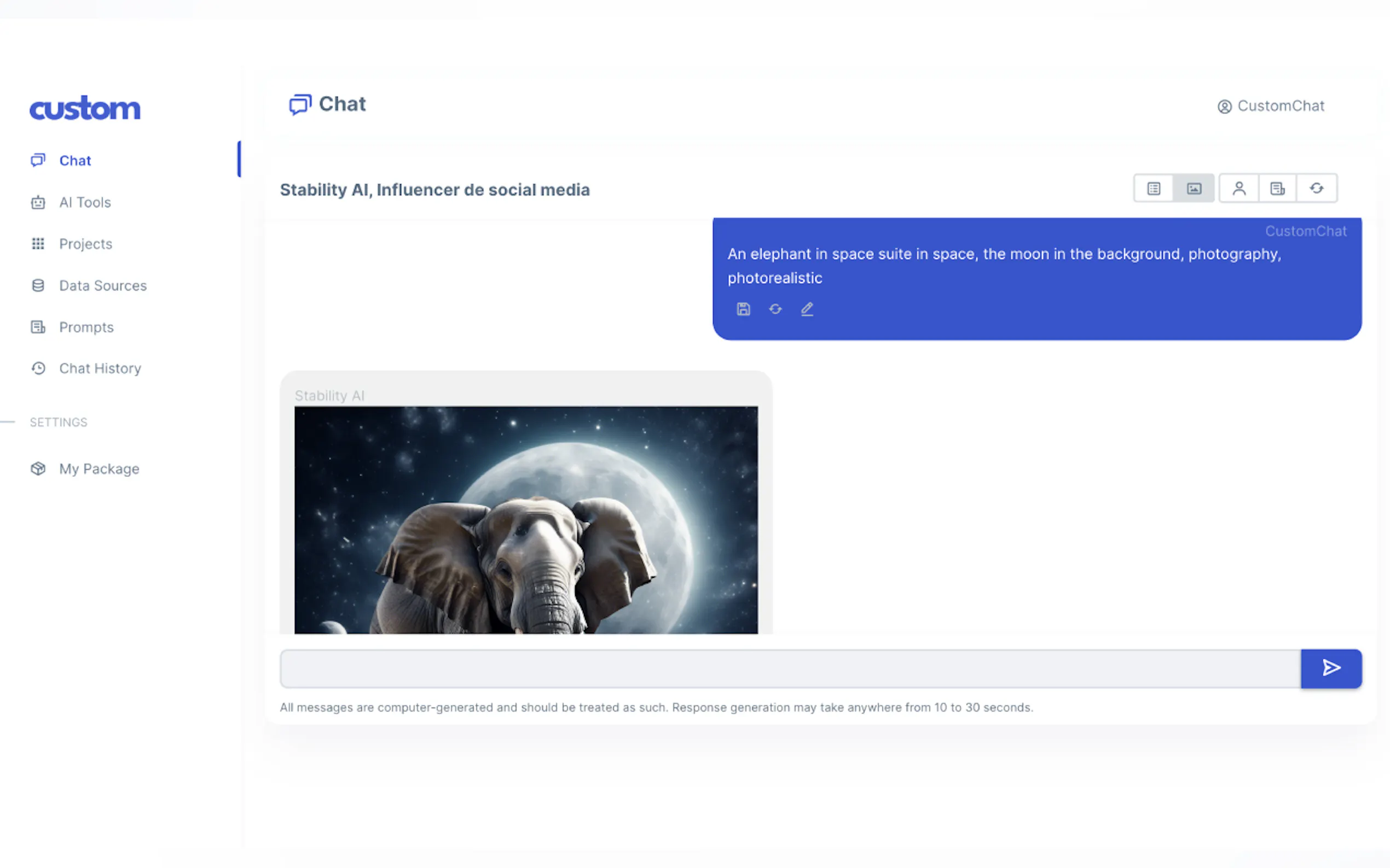 Screenshot 2 of  The most powerful AI tools in one chat 