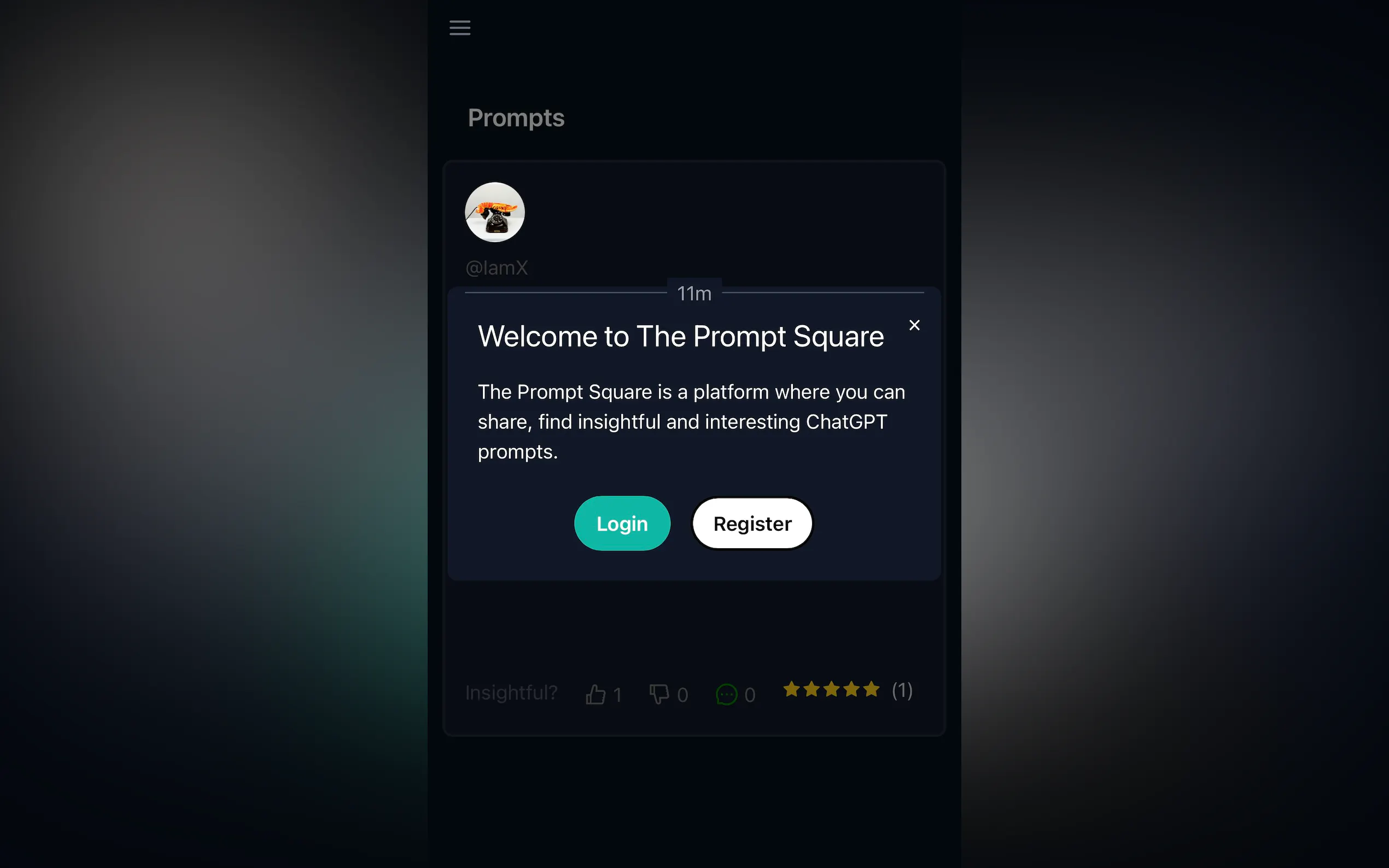 The Prompt Square