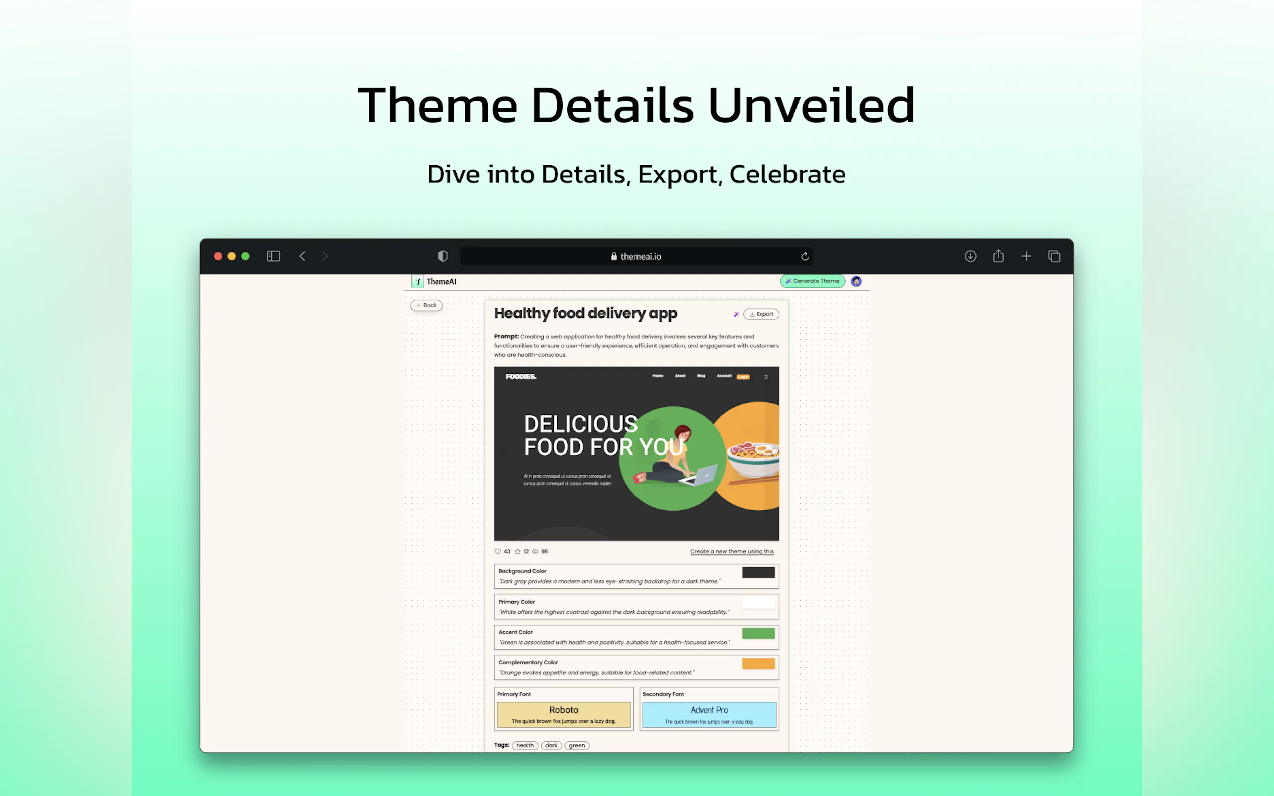 Screenshot 3 of Theme AI