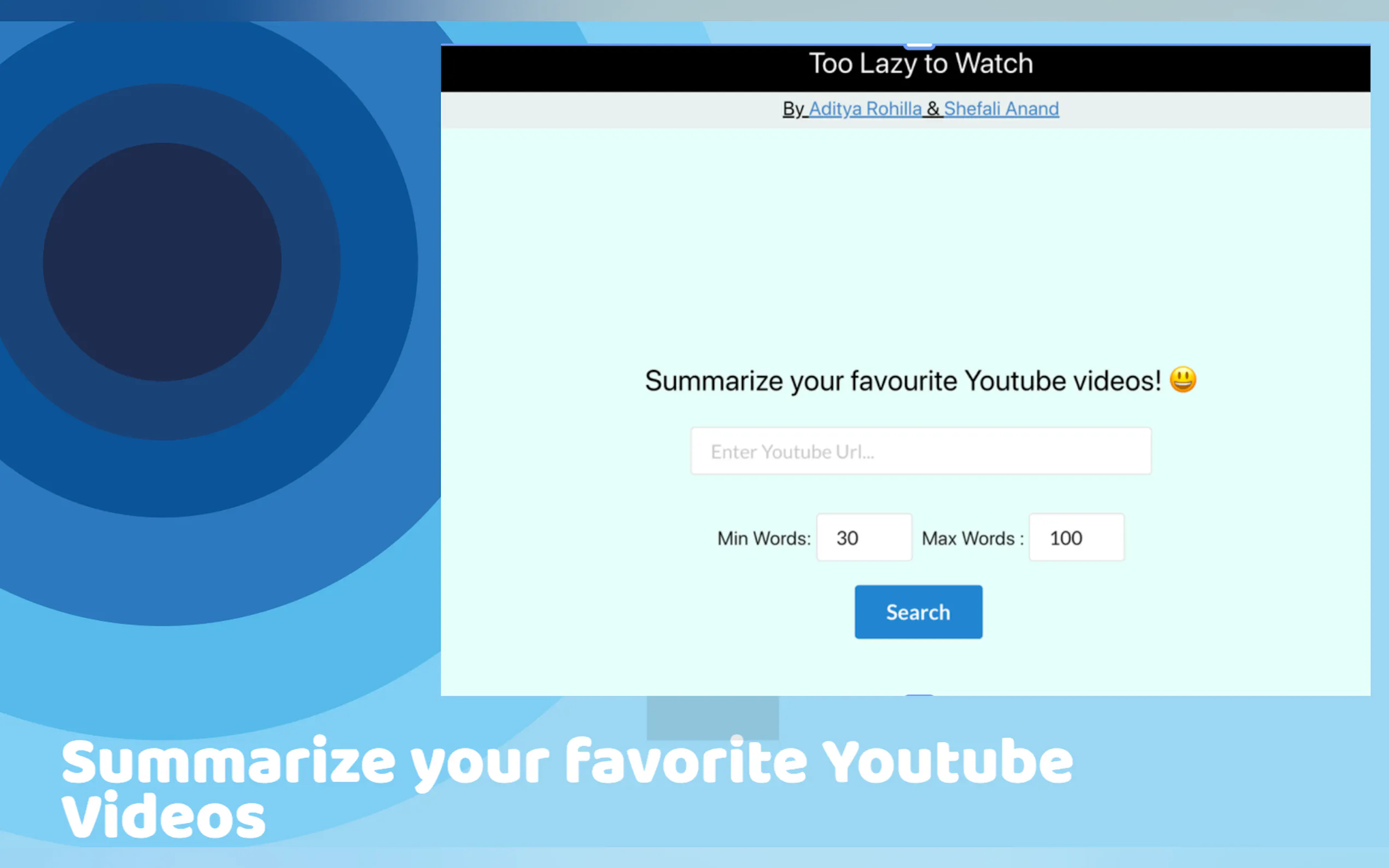 Too Lazy To Watch 1.0