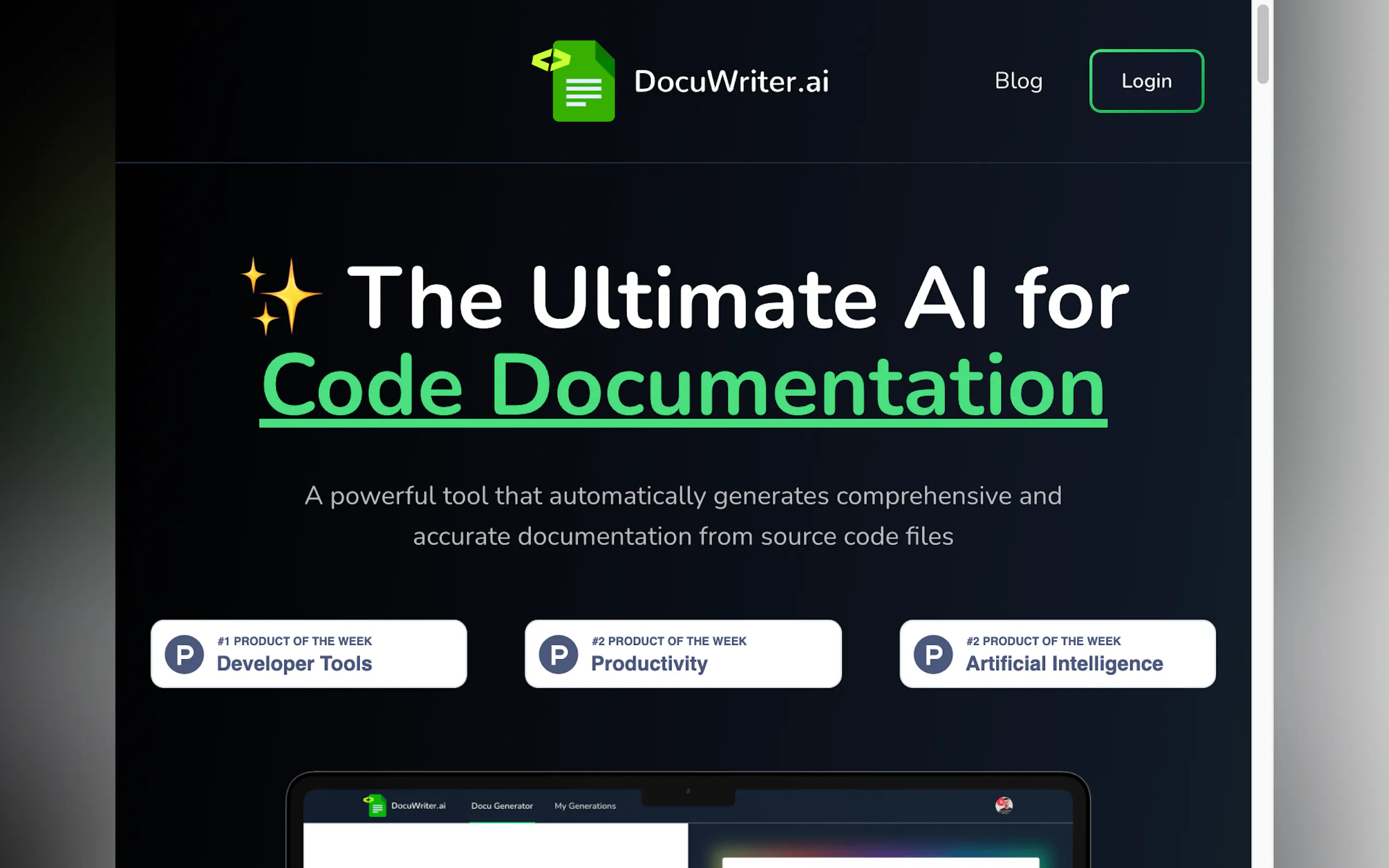 Tool for creating code documentation