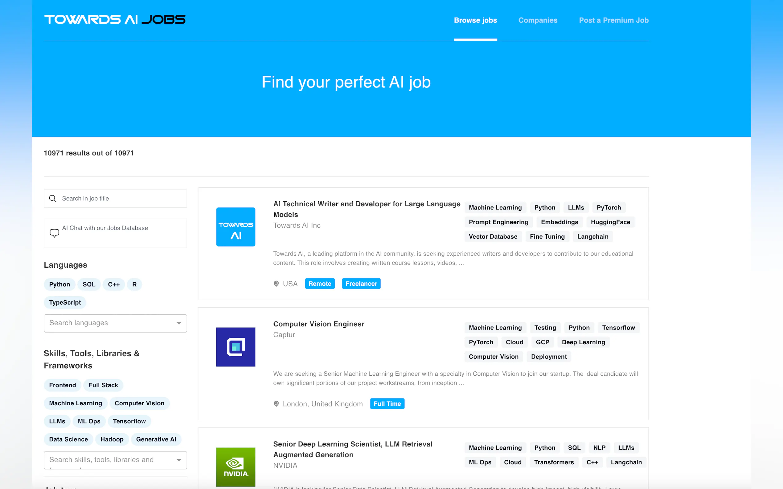 Towards AI Jobs