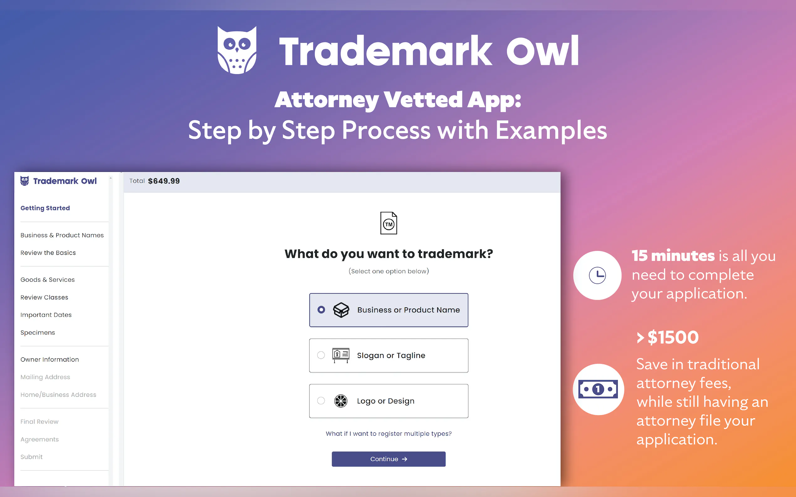 Screenshot 2 of TrademarkOwl