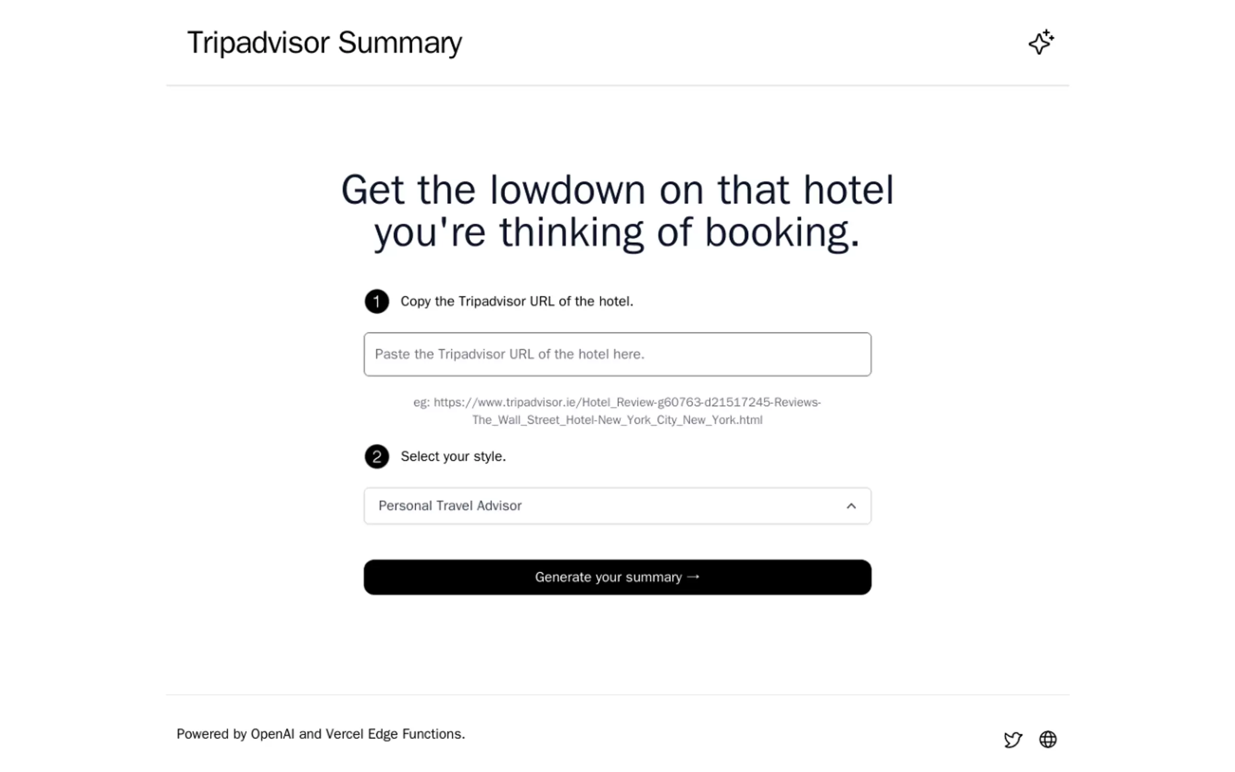 Tripadvisor Summary