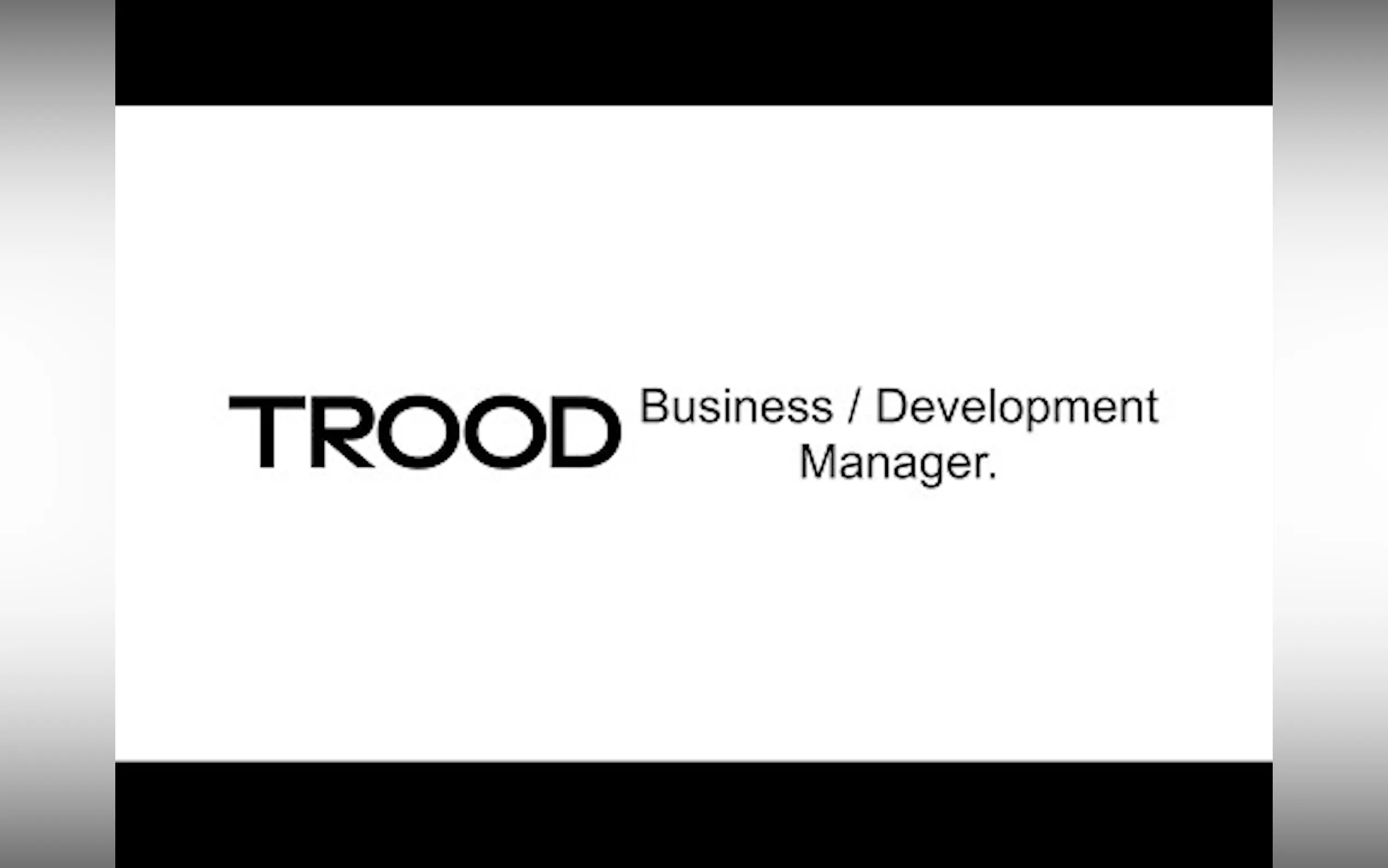 Trood Business/Development Manager
