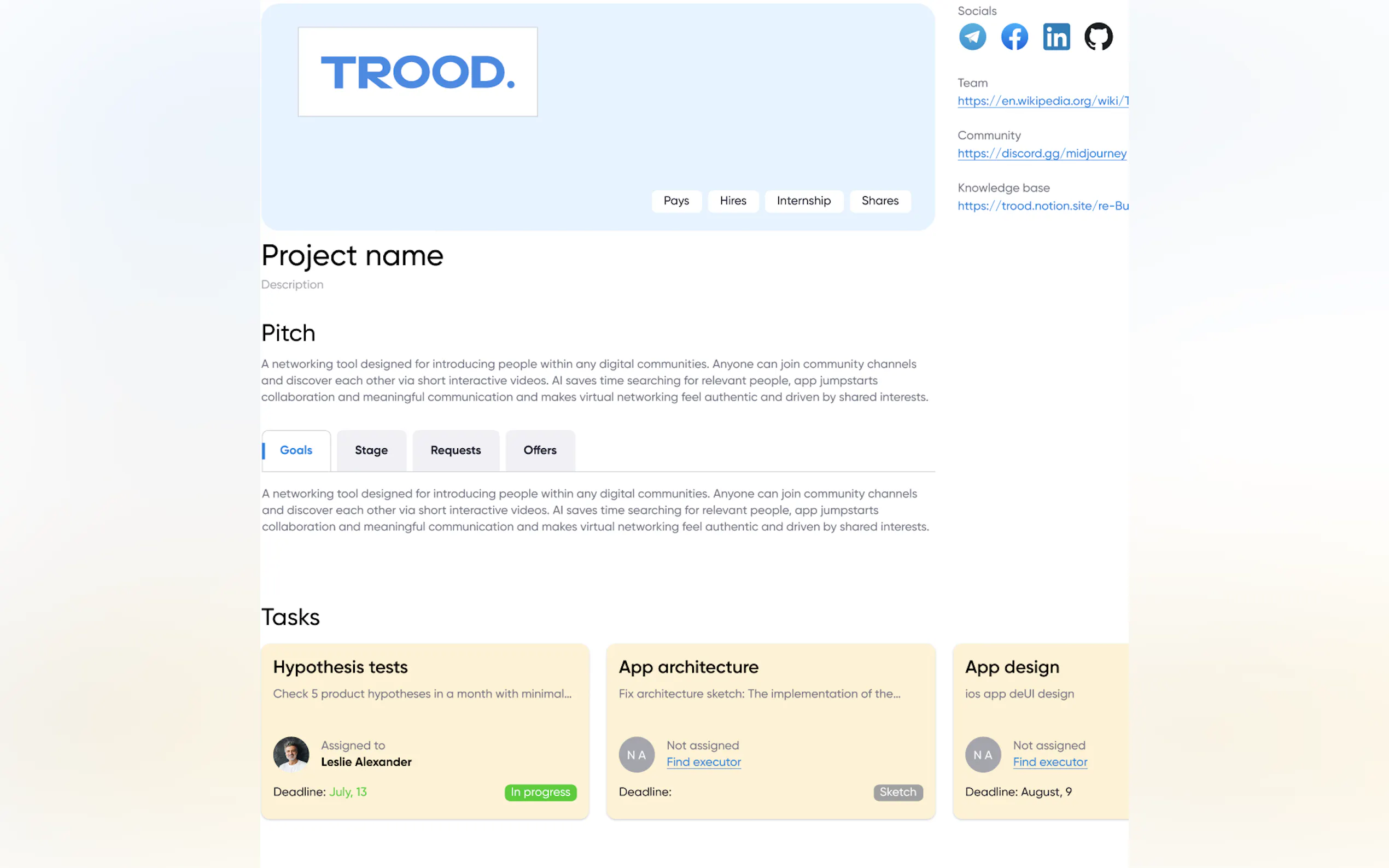 Screenshot 3 of Trood Business/Development Manager