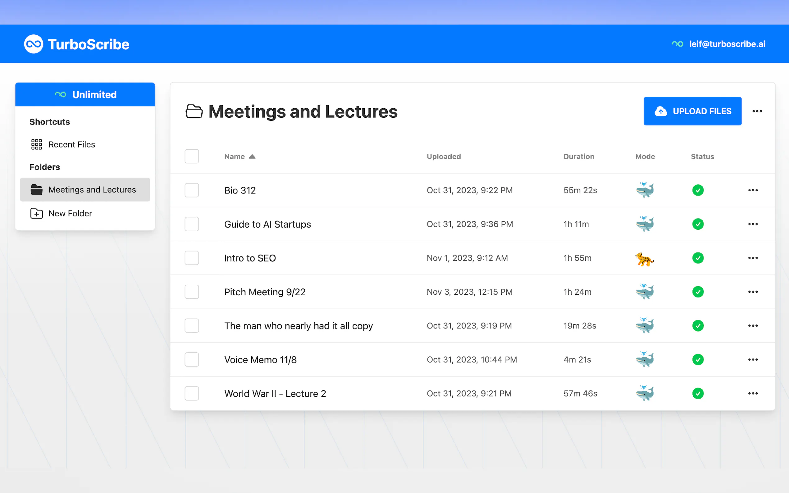 Screenshot 5 of TurboScribe