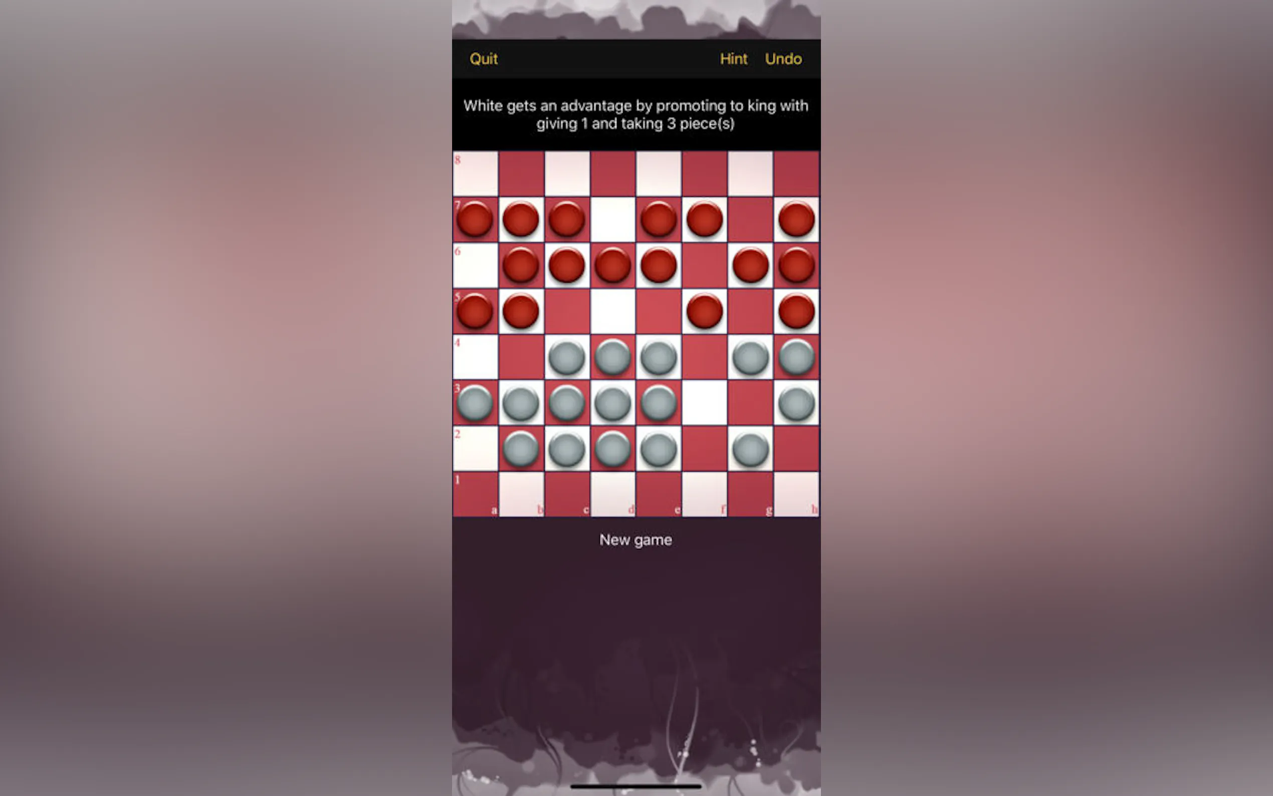 Screenshot 2 of Turkish Checkers & Puzzles