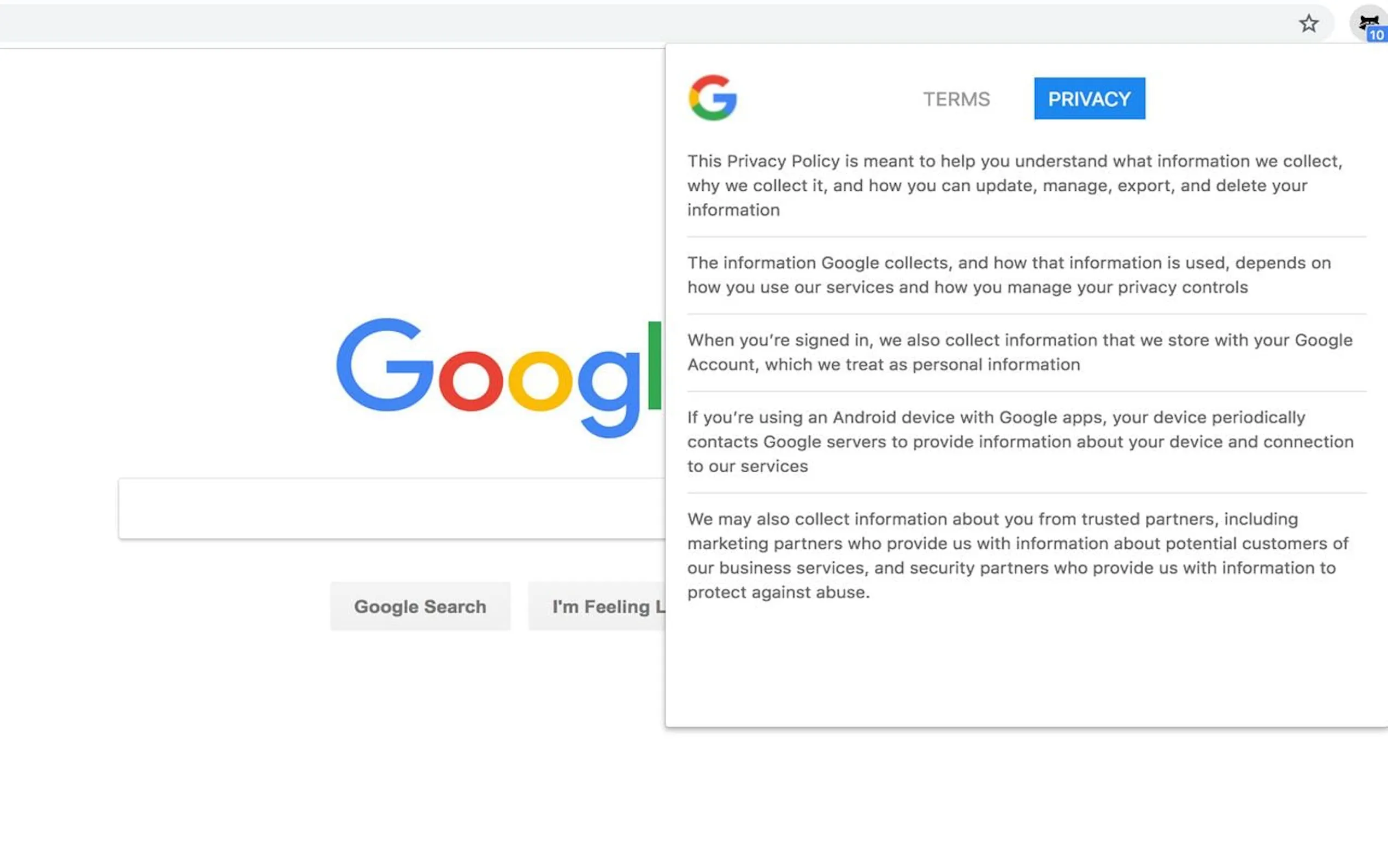 Screenshot 3 of UAPrivacy