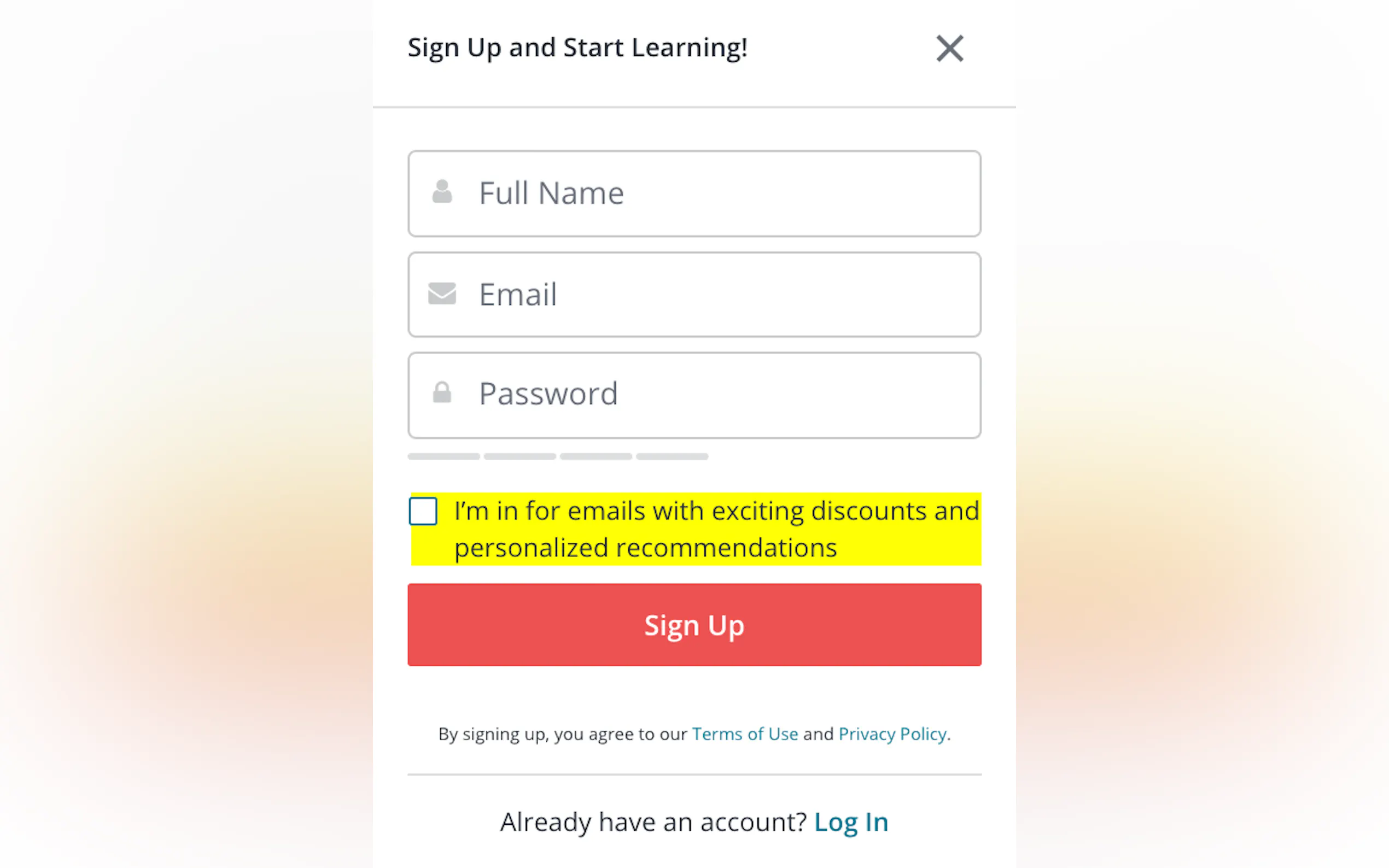 Screenshot 3 of Uncheck email subscription