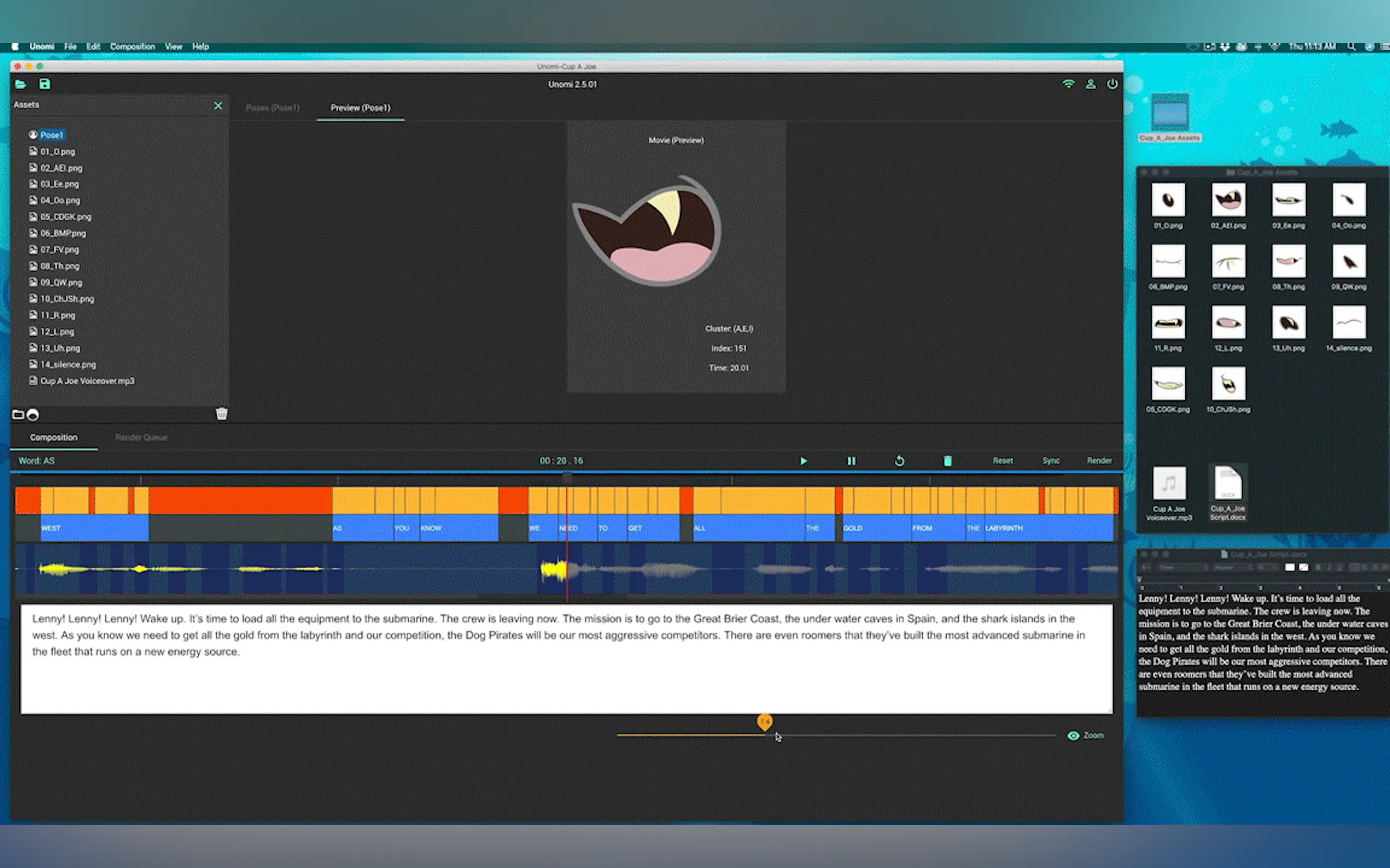 Screenshot 3 of UNOMi 2D Lip Sync