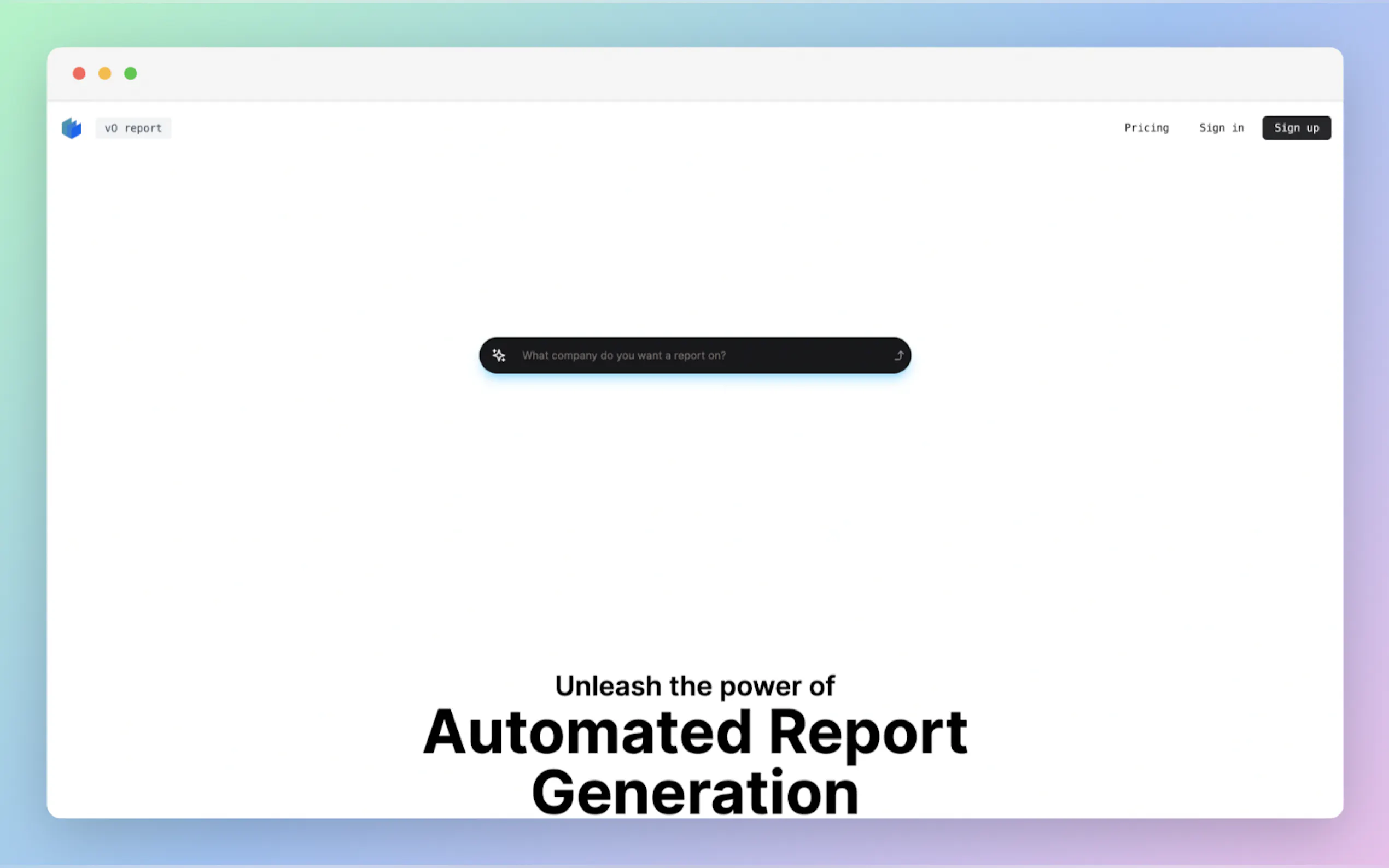 Screenshot 2 of v0 report