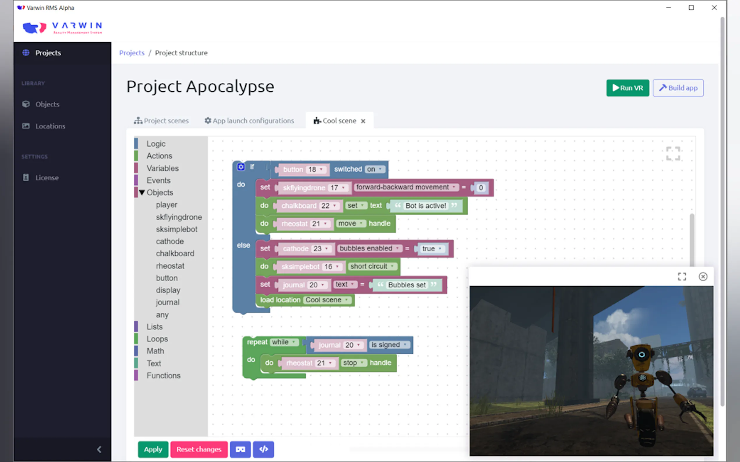 Screenshot 2 of Varwin RMS (Reality Management System)