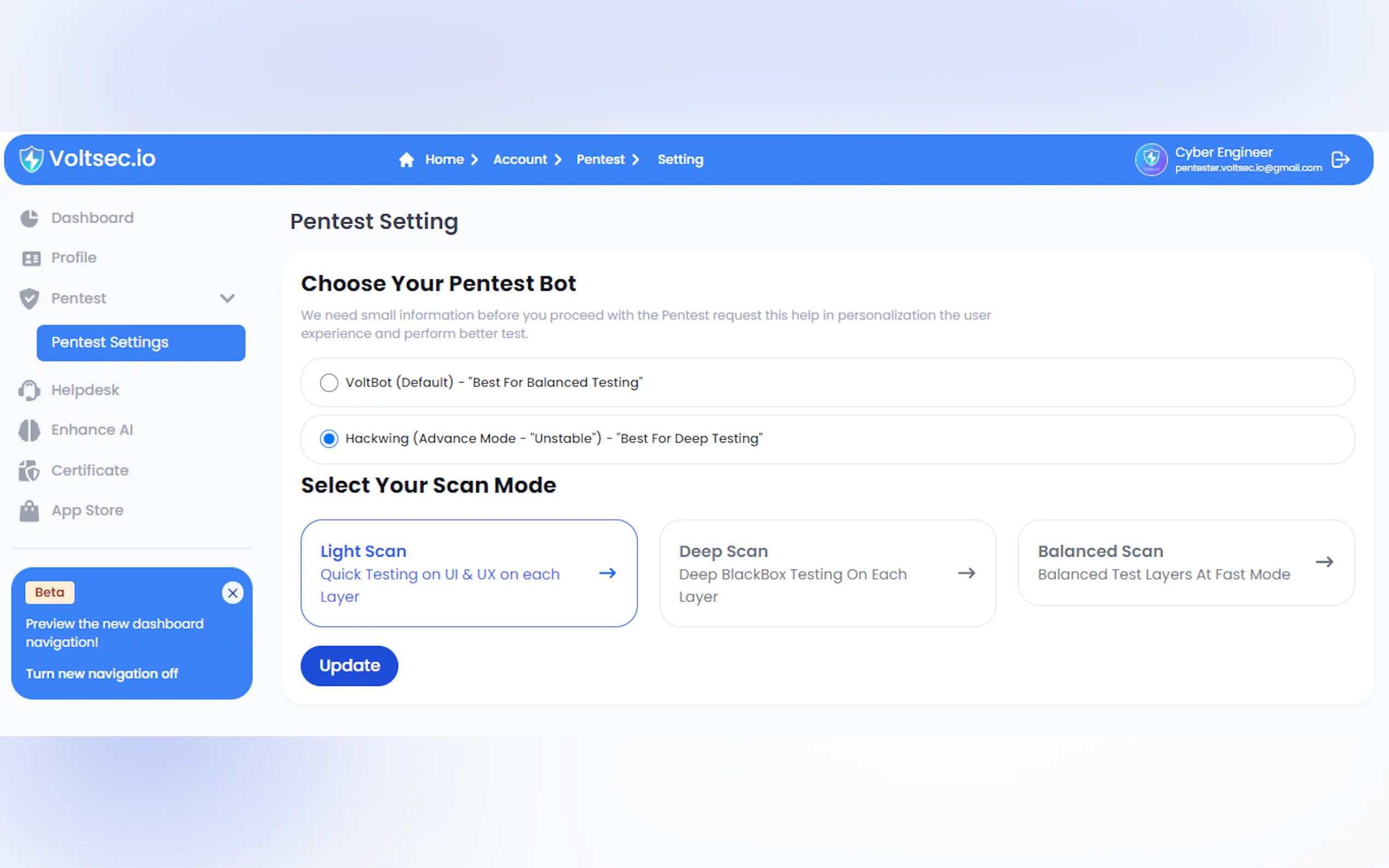 Screenshot 2 of Voltsec.io